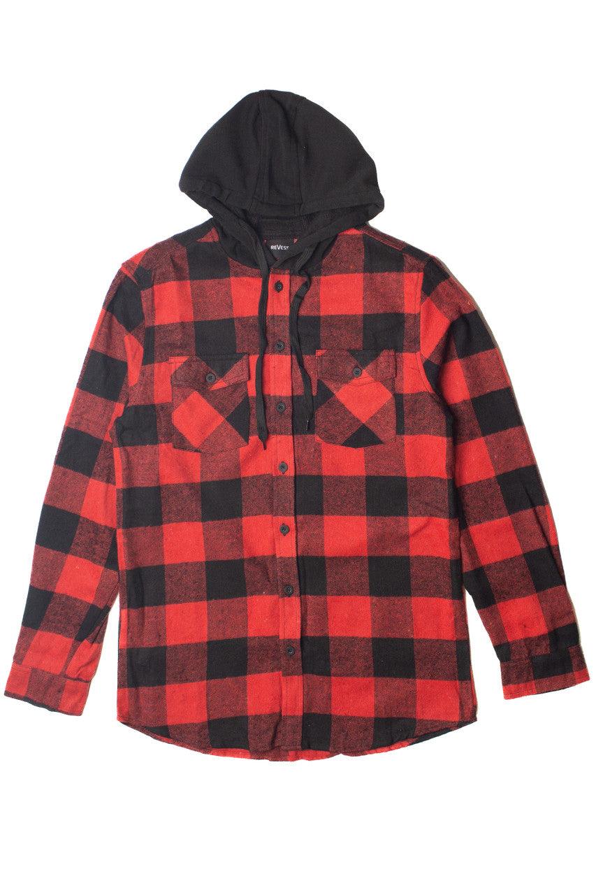 Hooded Flannel Shirt Product Image