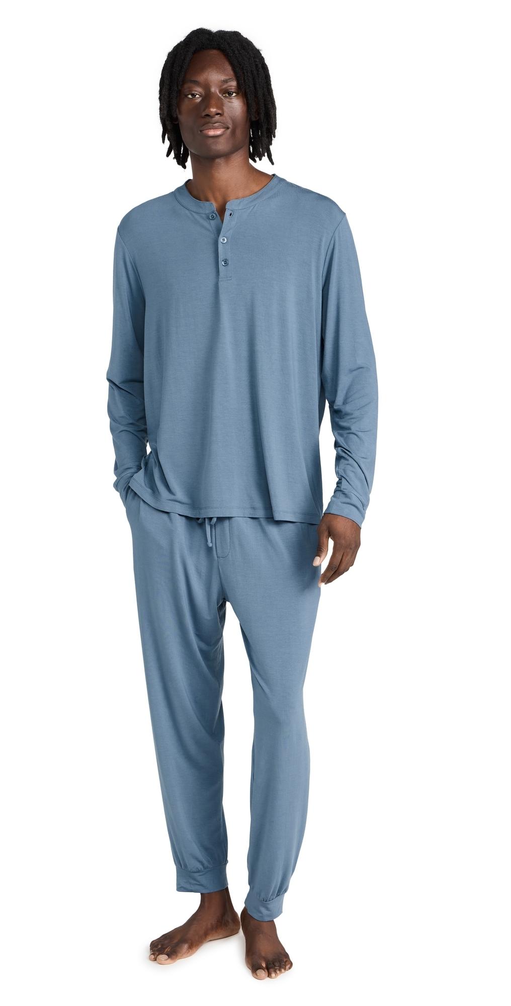 Eberjey Henry Modal Long PJ Set Product Image
