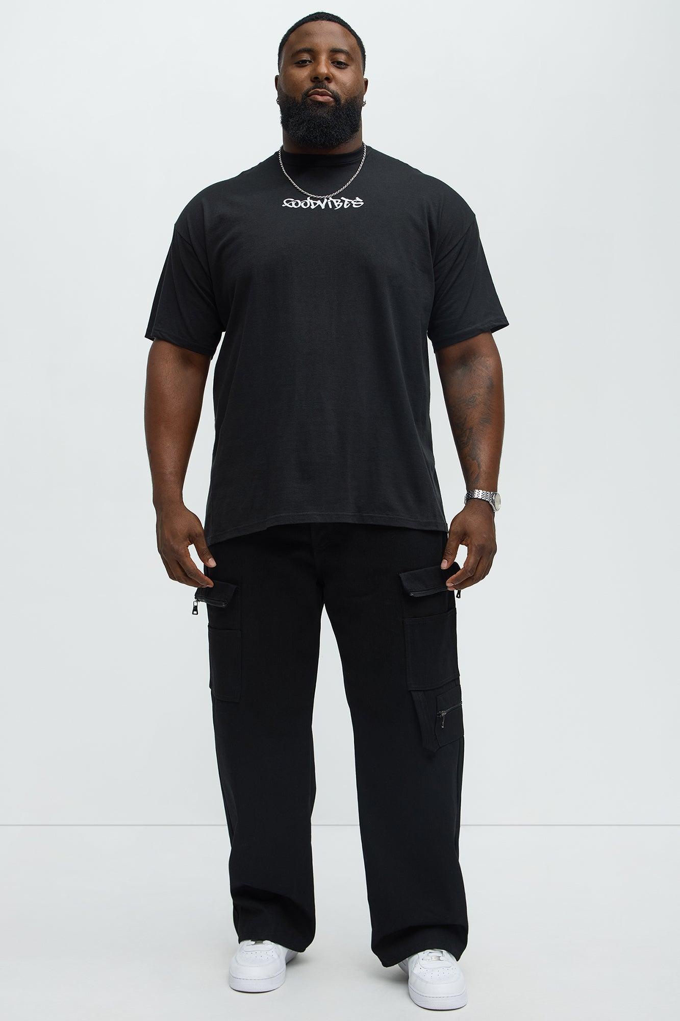 Good Vibes Broken Heart Short Sleeve Tee - Black Product Image