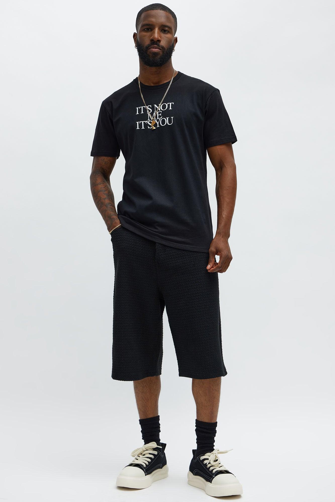 Its Not Me Short Sleeve Tee - Black Male Product Image