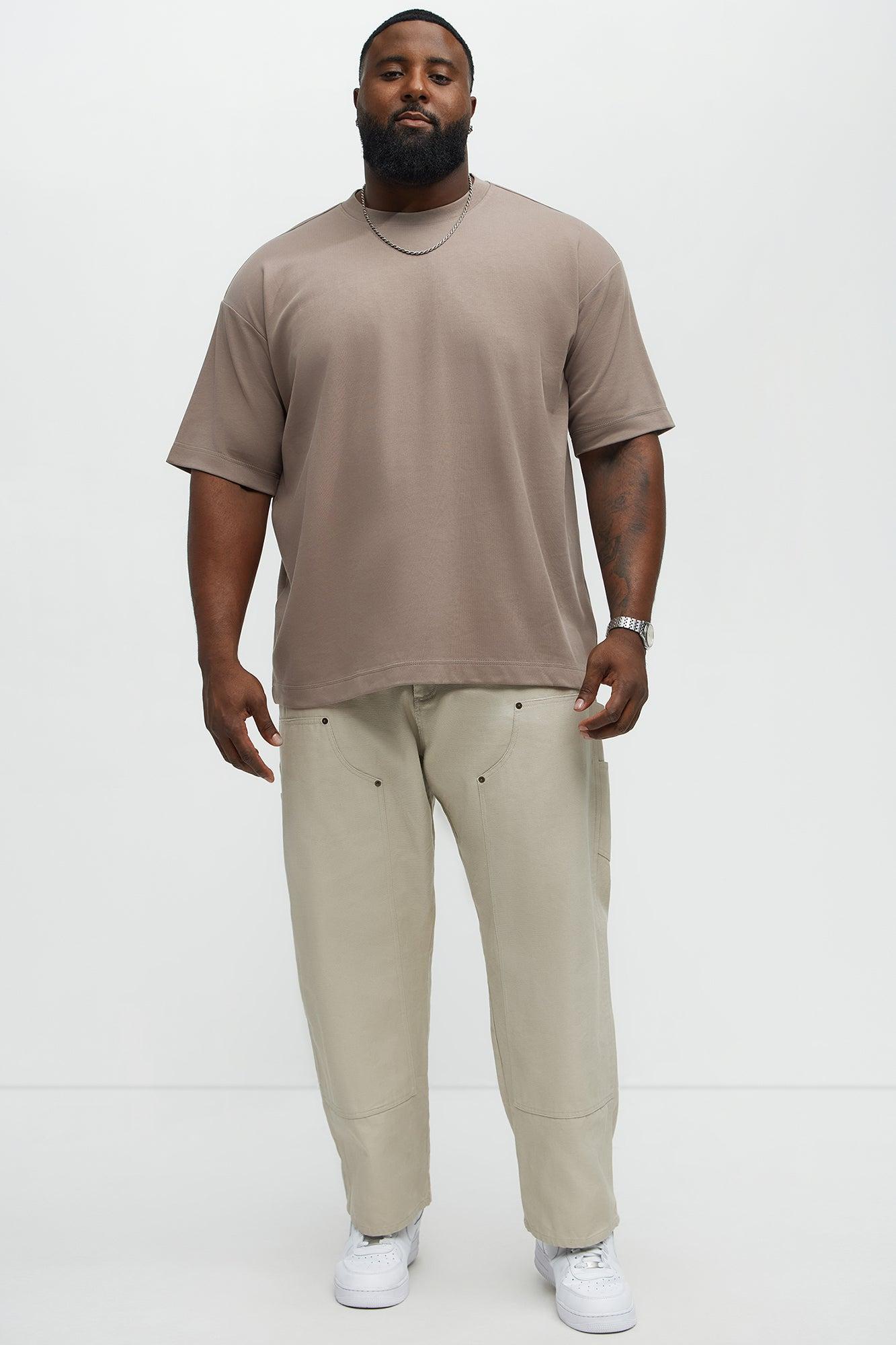 Relaxed Premium Everyday Tee - LightBrown Product Image