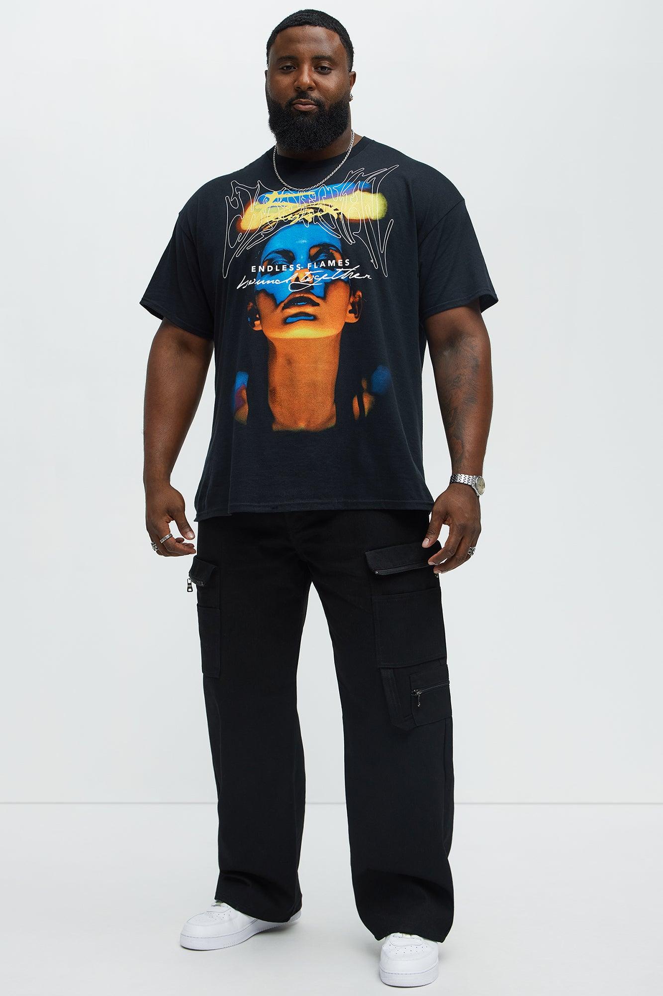 Endless Flames Short Sleeve Tee - Black Product Image