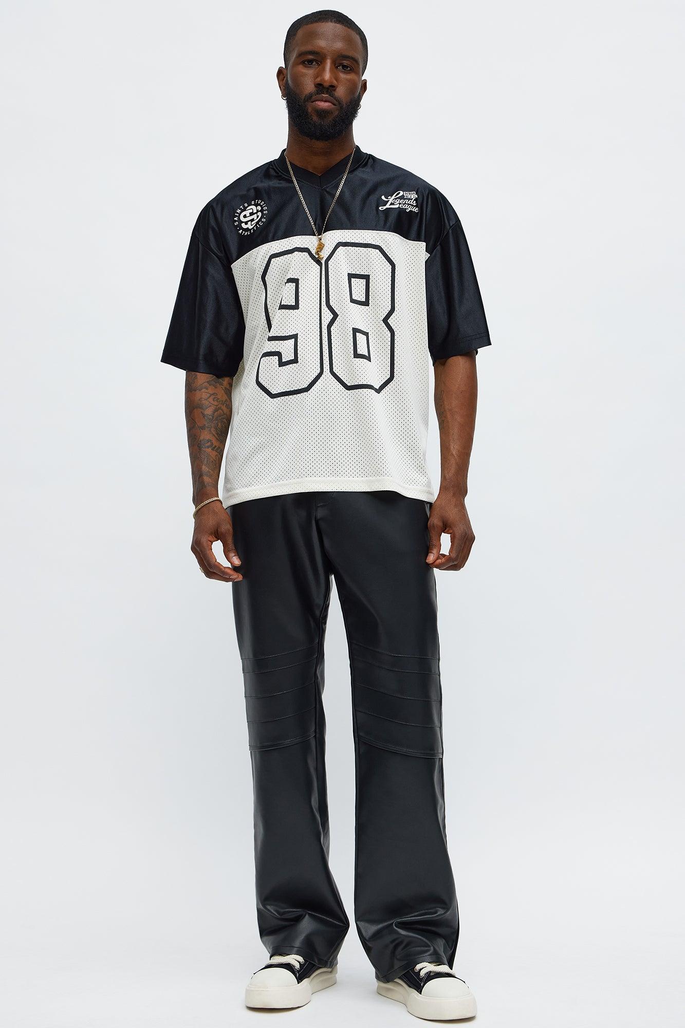 Saints Split Short Sleeve Soccer Jersey - Black/combo Male Product Image