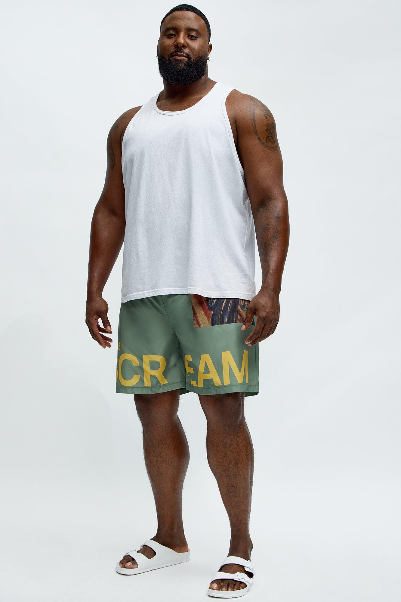 The Scream Printed Swim Trunk - Multi Color Product Image