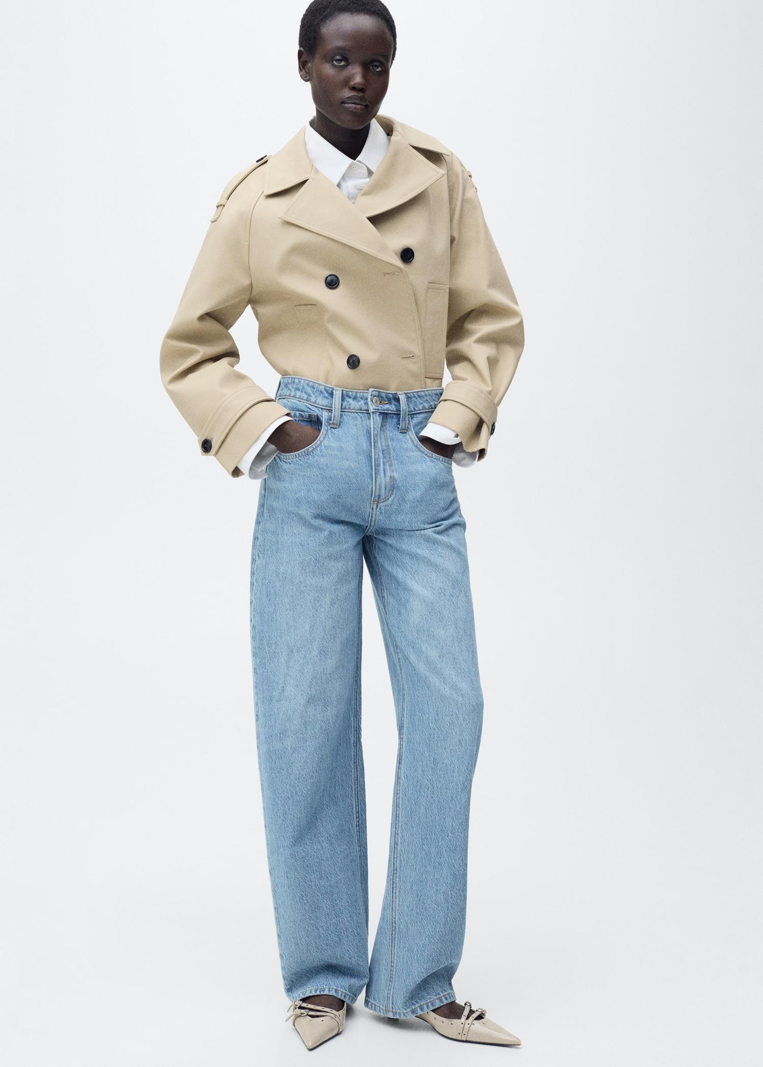 High-rise balloon jeans - Women | MANGO USA Product Image