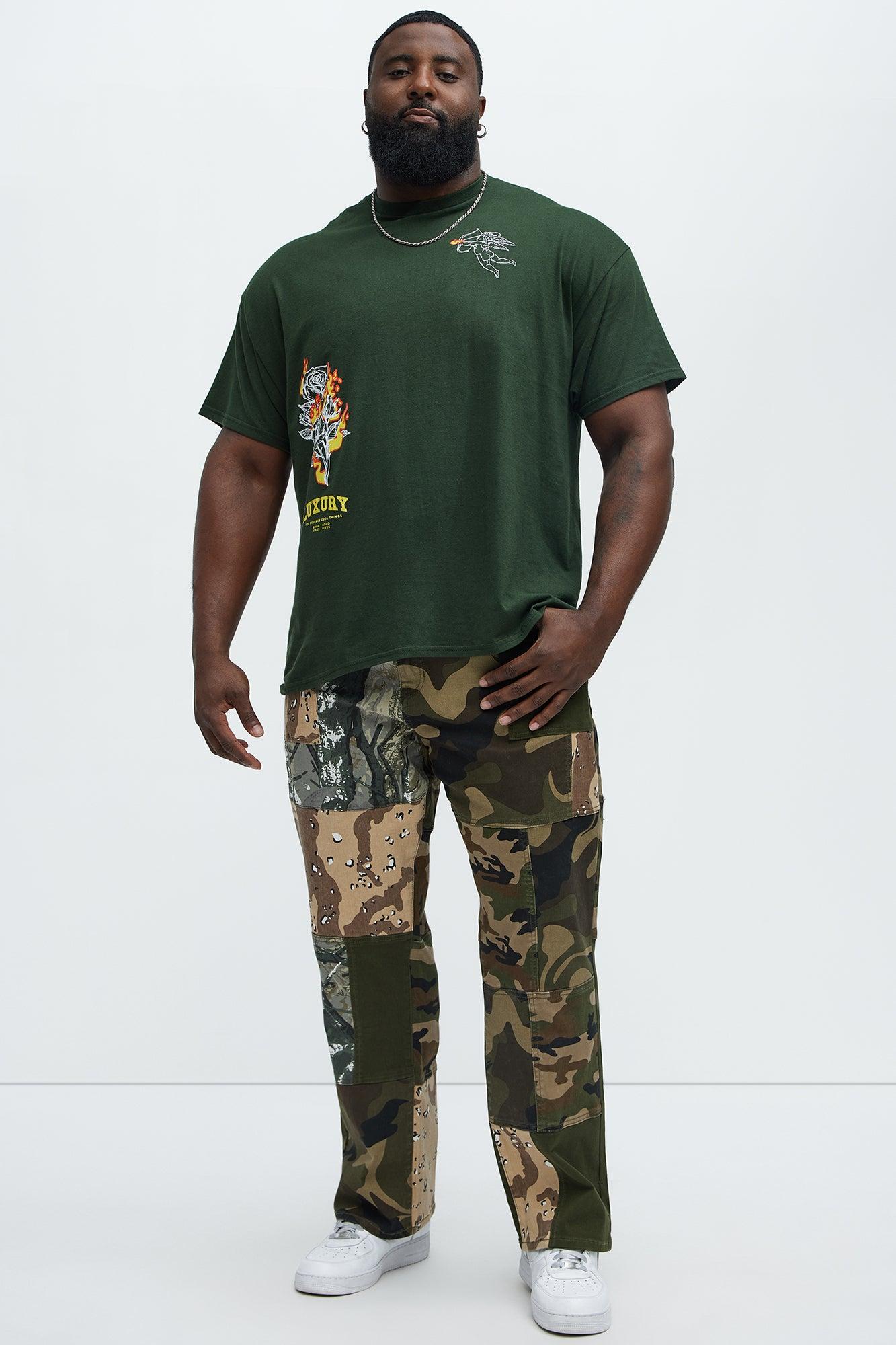 Luxury Is Hype Short Sleeve Tee - Hunter Green Product Image