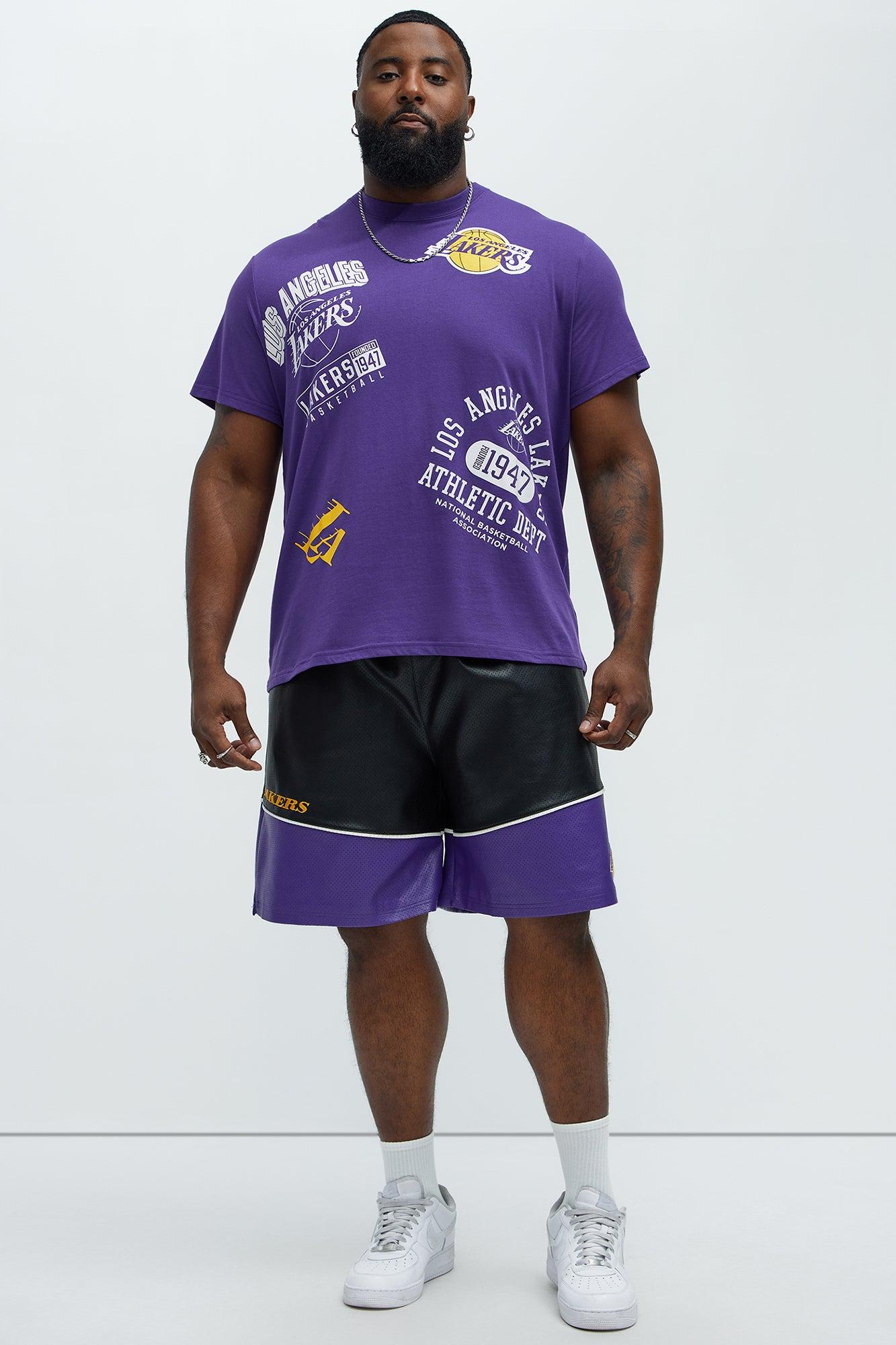 Lakers Slap Shots Short Sleeve Tee - Purple Product Image