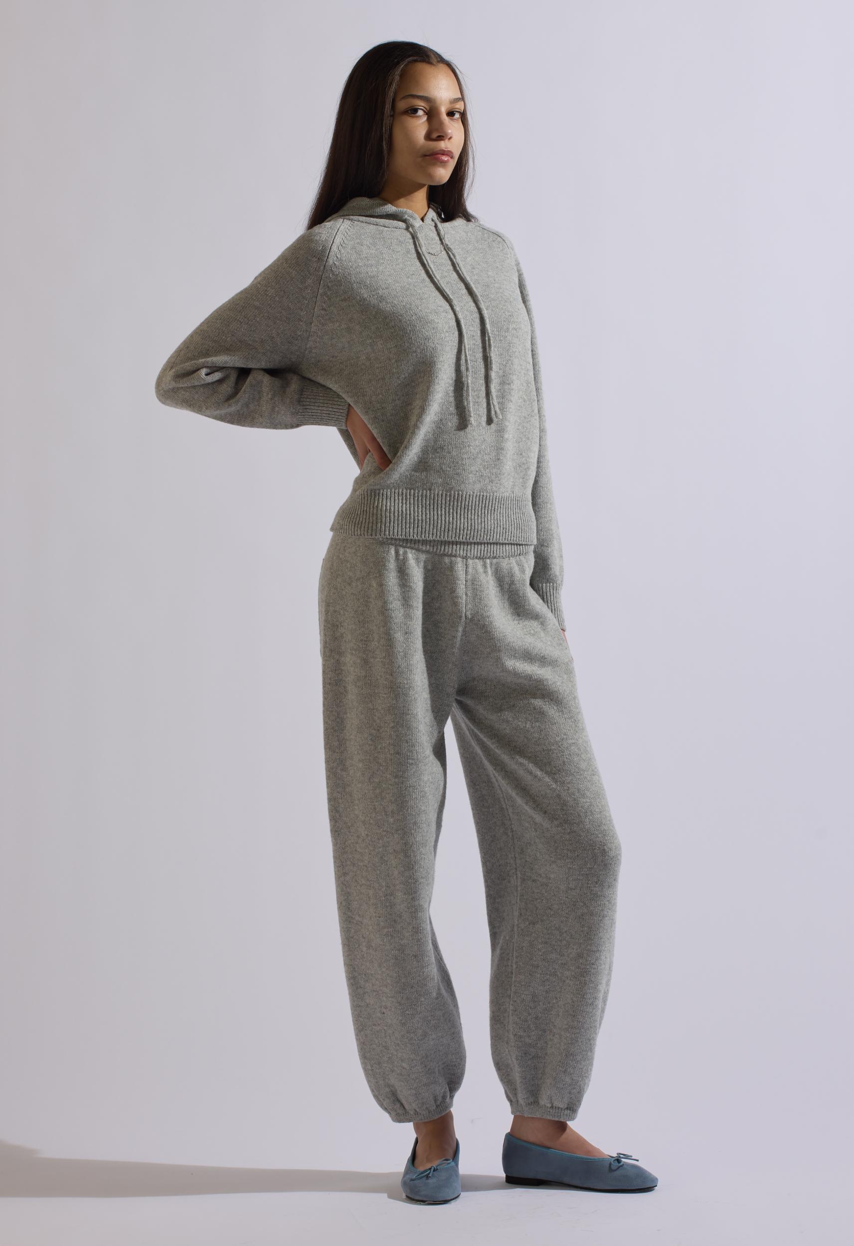 Fox Gray Wool Set Hoodie Product Image
