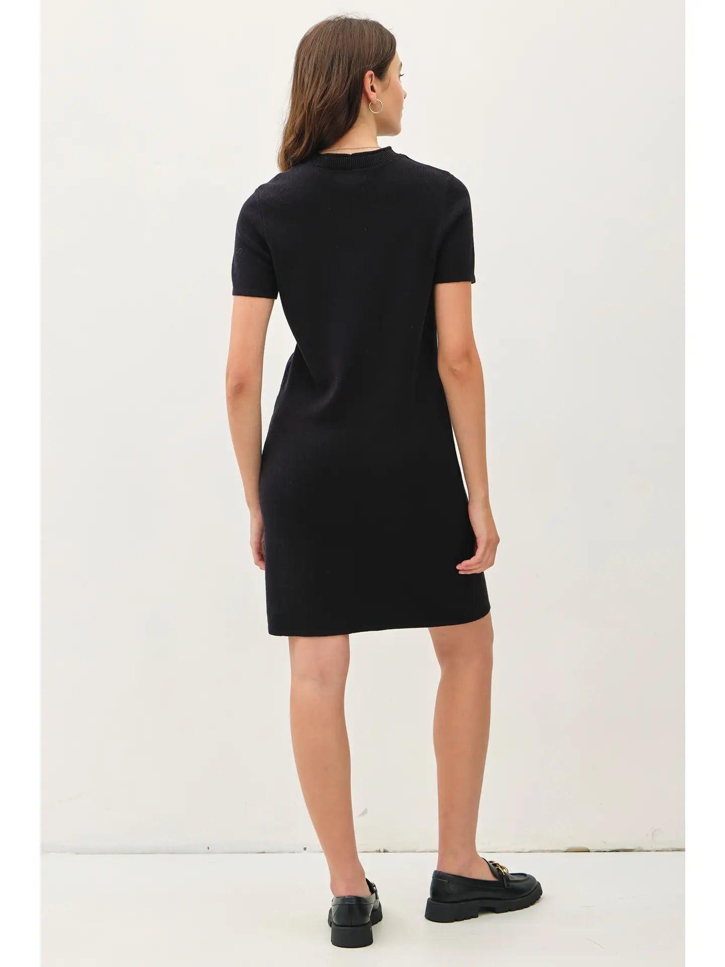 Exposed Seam Sweater Dress Product Image