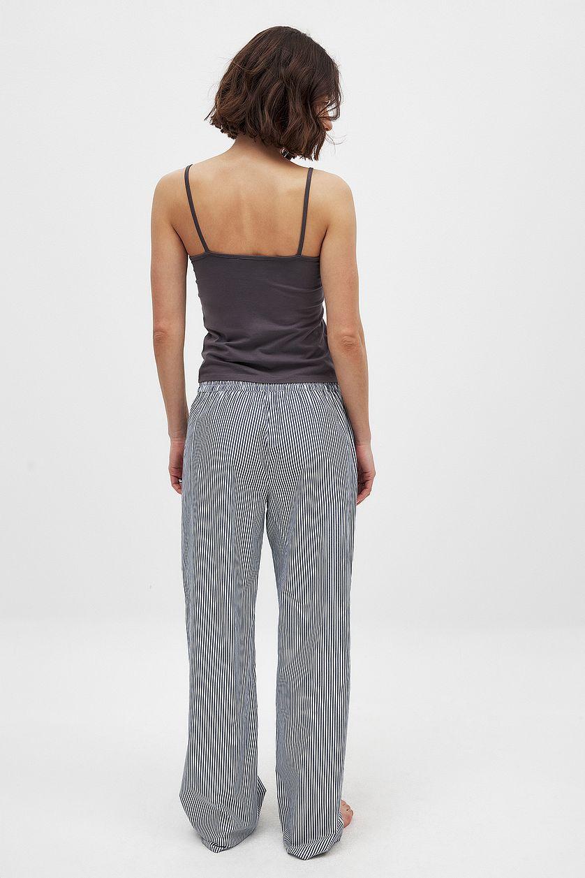 Cotton Wide Elastic Waist Pants Product Image