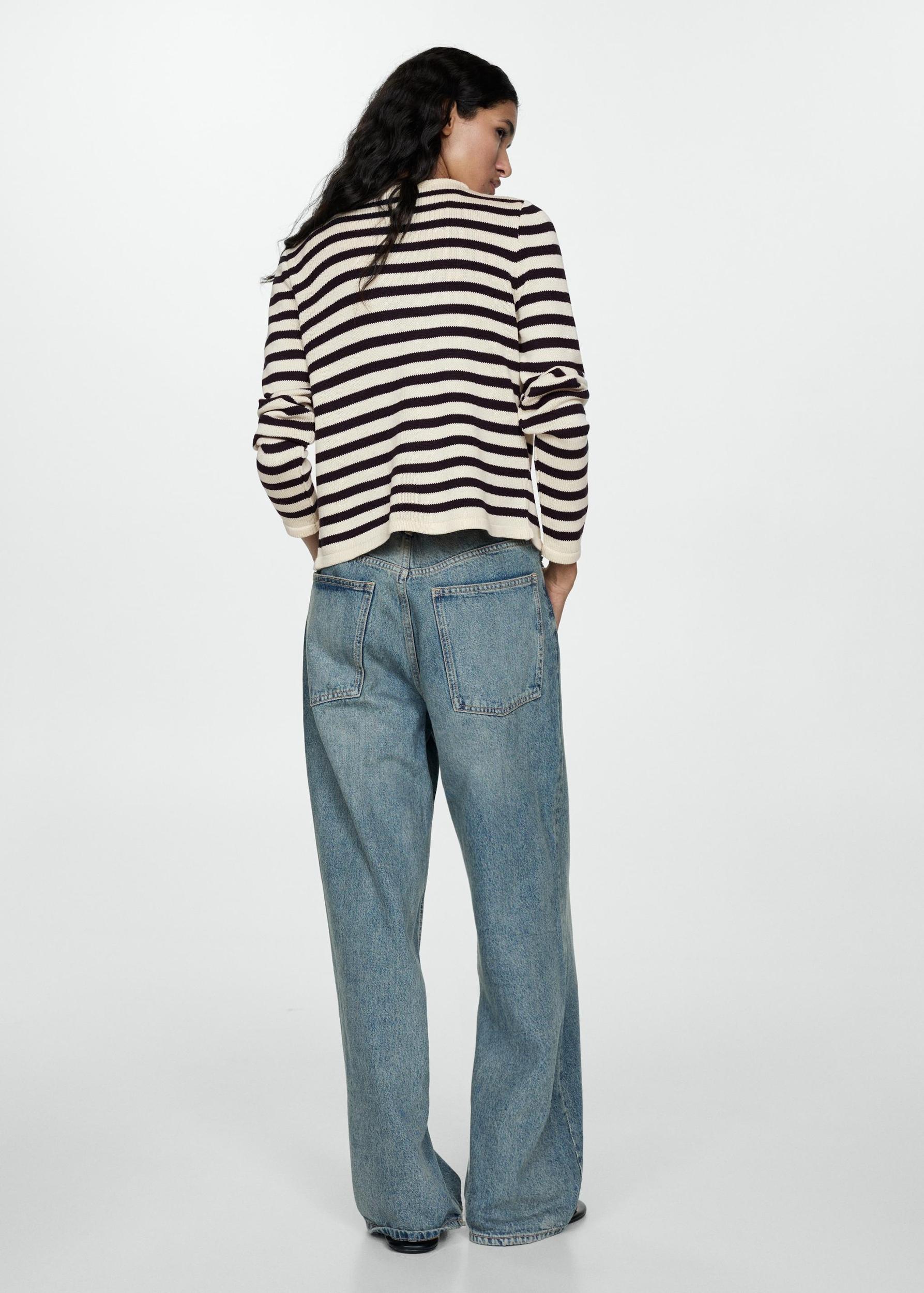 Knitted cardigan with jewel button - Women | MANGO USA Product Image