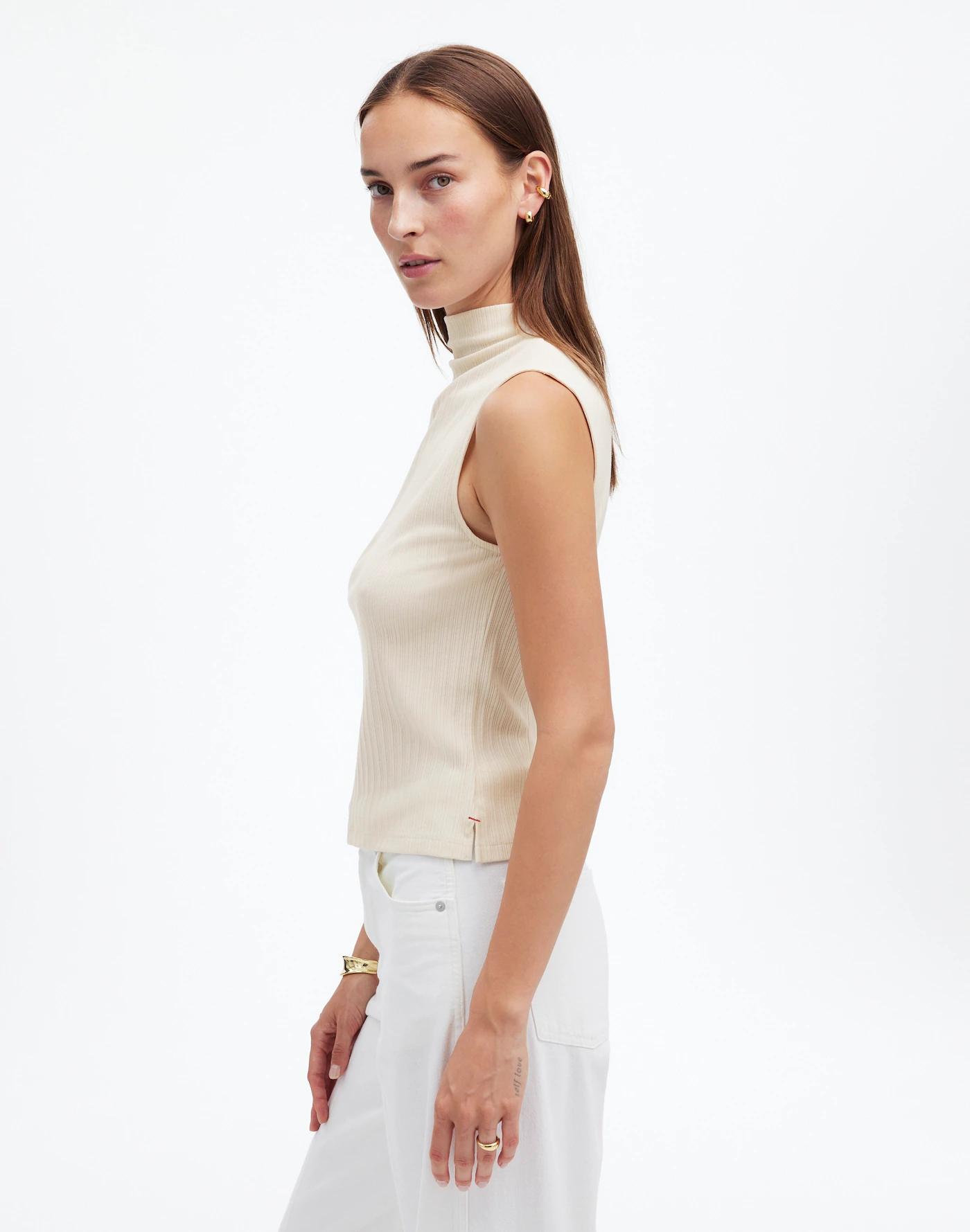 Ribbed Mockneck Tank Product Image