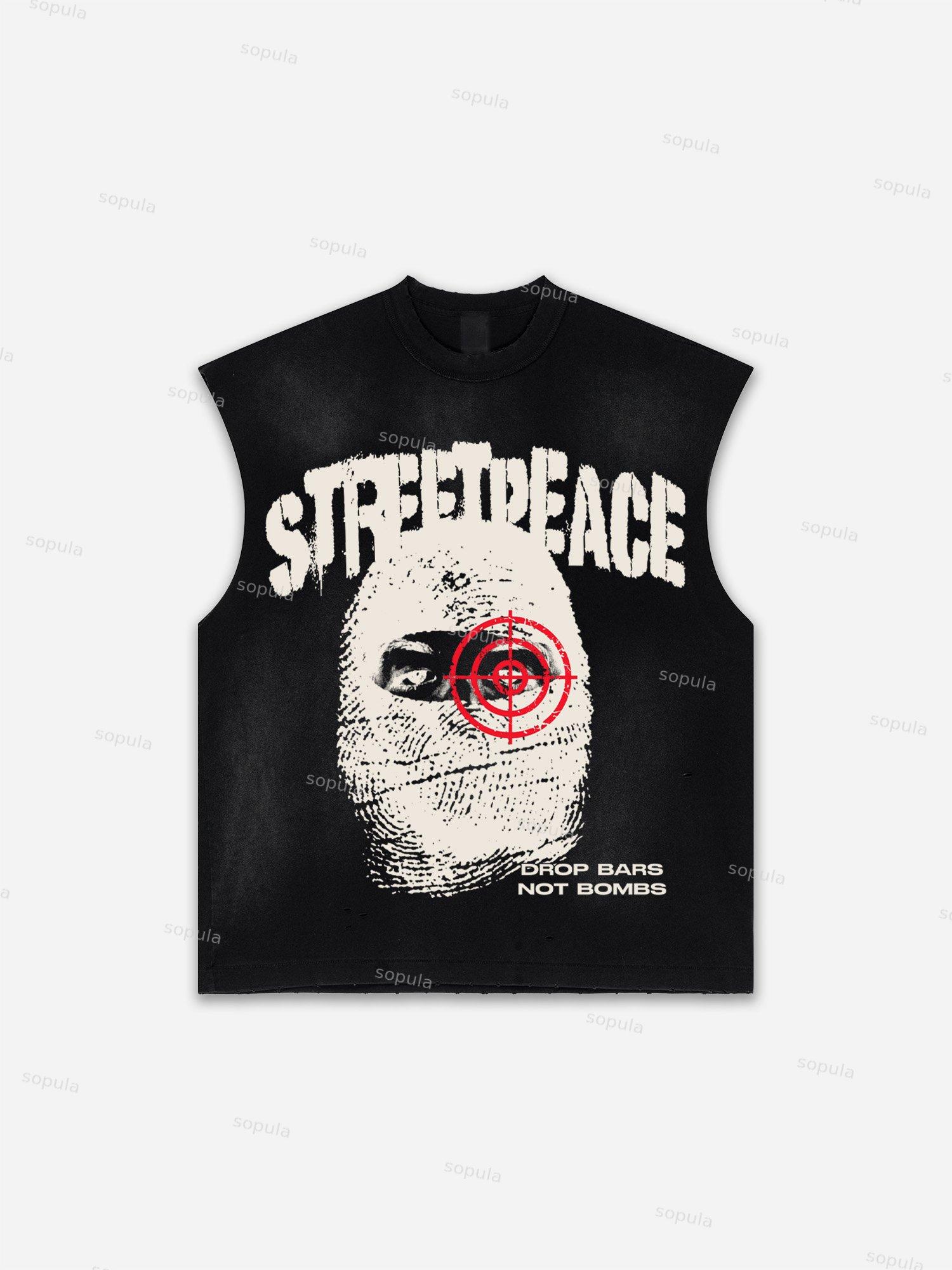 God Loves The World Saints Jesus Vintage Graphic Distressed Tank Top Product Image