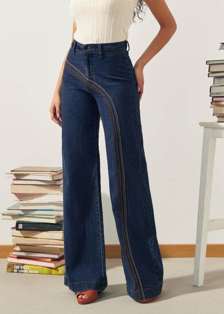 Rainbow With Me Wide-Leg Jeans Product Image