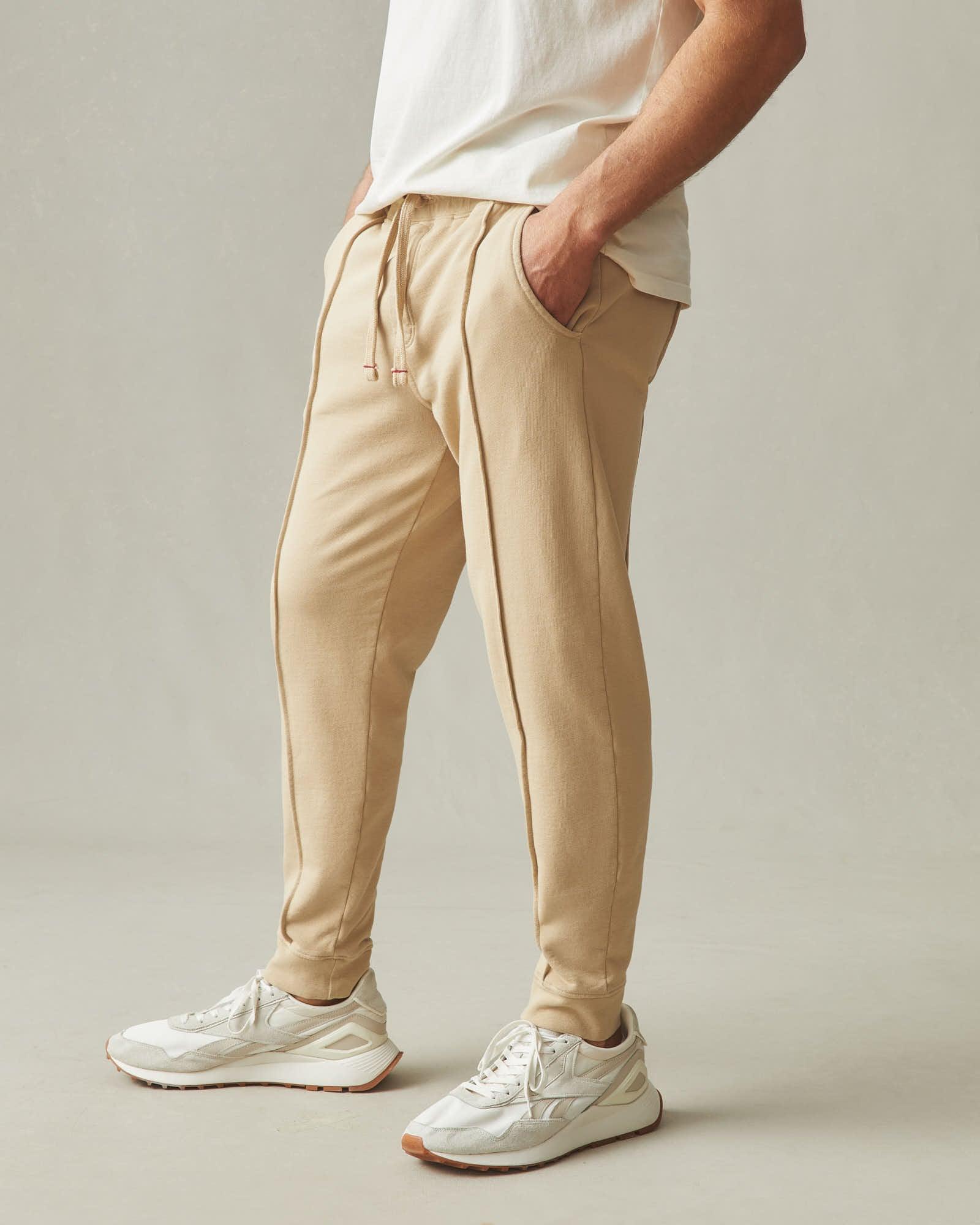 Men's Pintuck French Terry Jogger - Safari Male Product Image