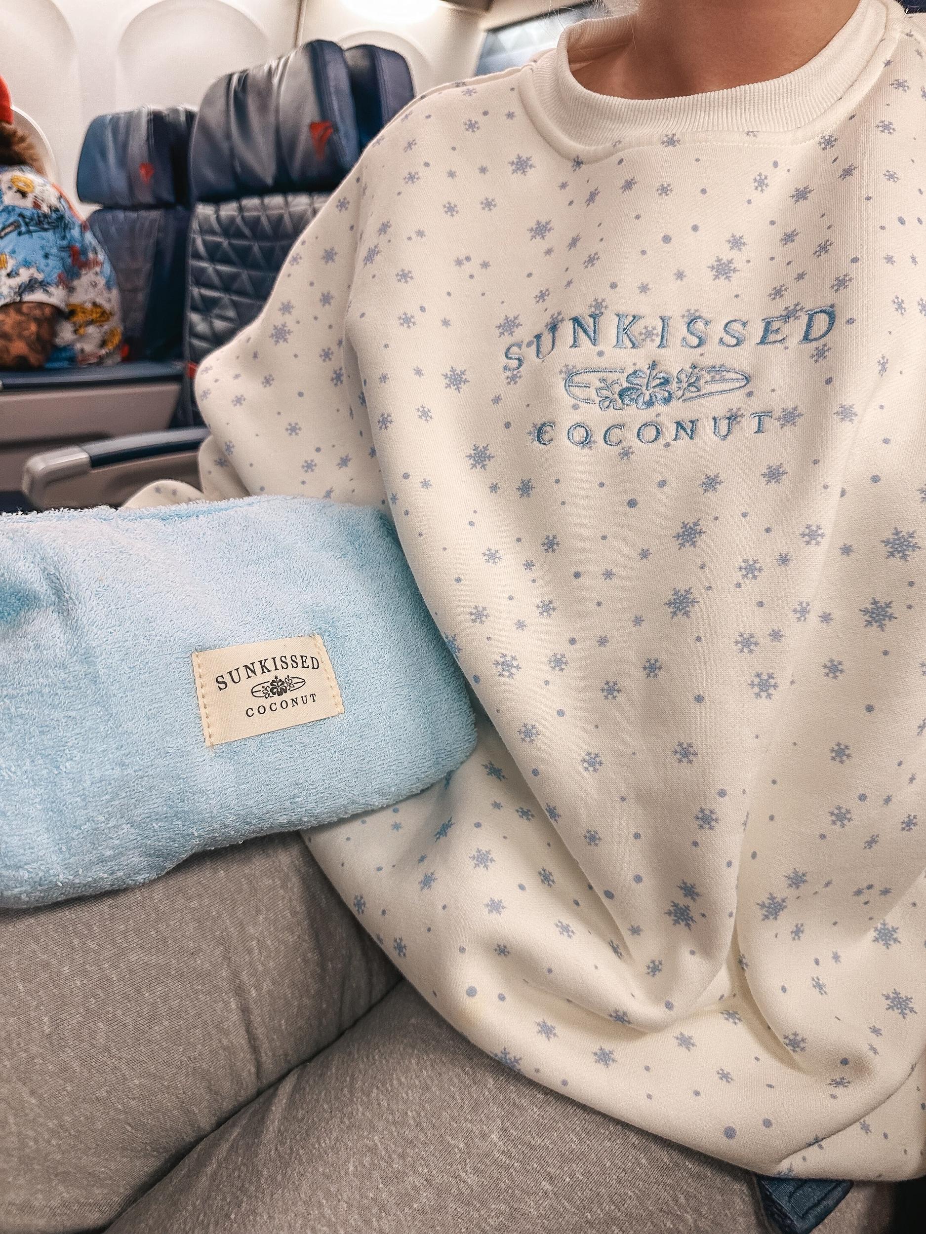 Snowflake Sunkissedcoconut Embroider Sweatshirt Product Image