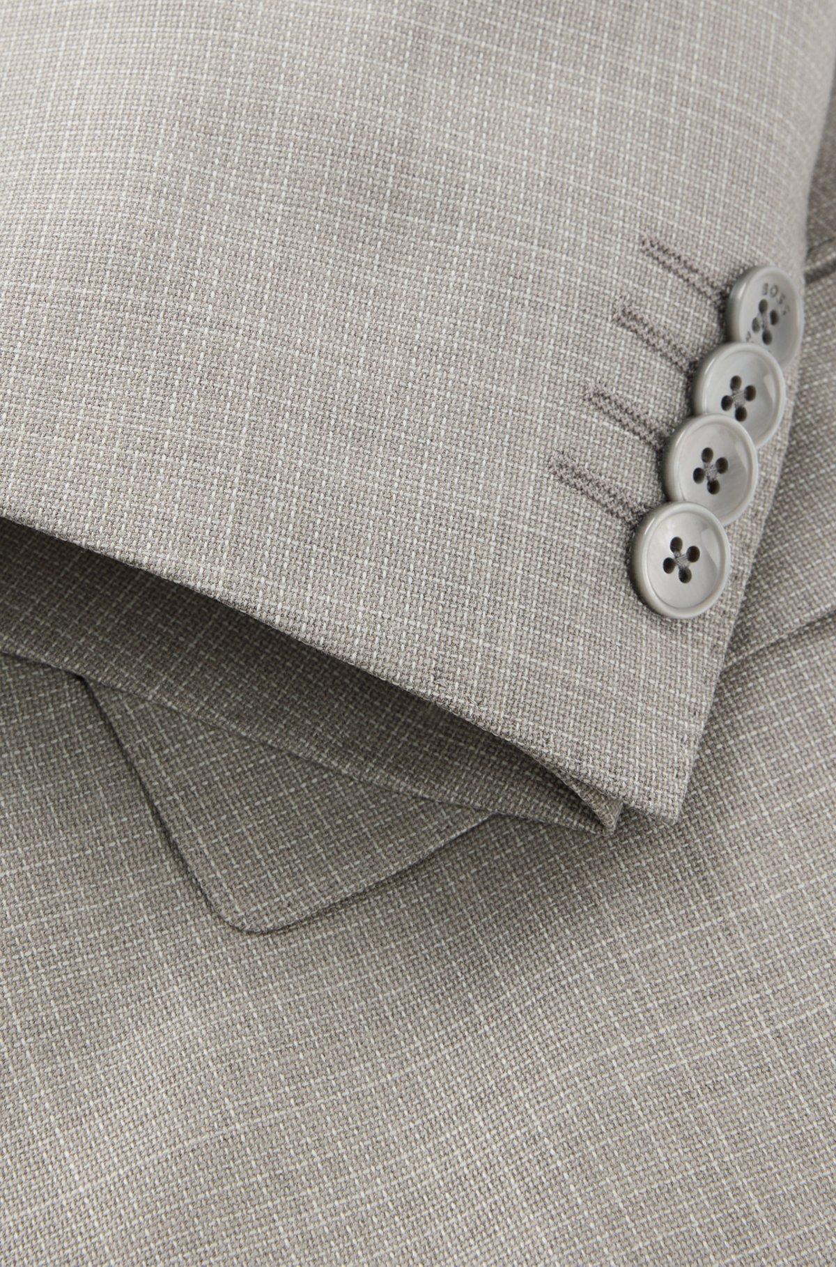 Slim-fit suit in patterned wool Product Image