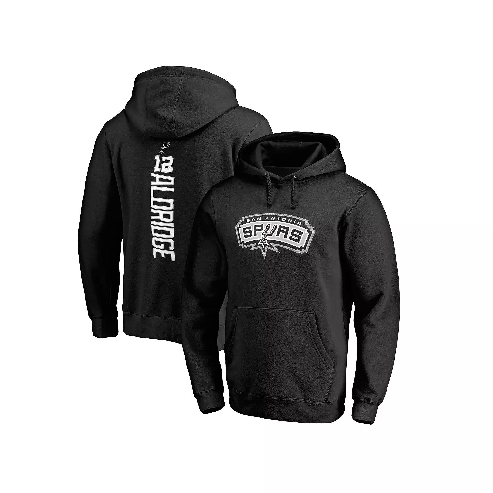 Men's LaMarcus Aldridge Black San Antonio Spurs Backer Pullover Hoodie, Size: Medium Product Image