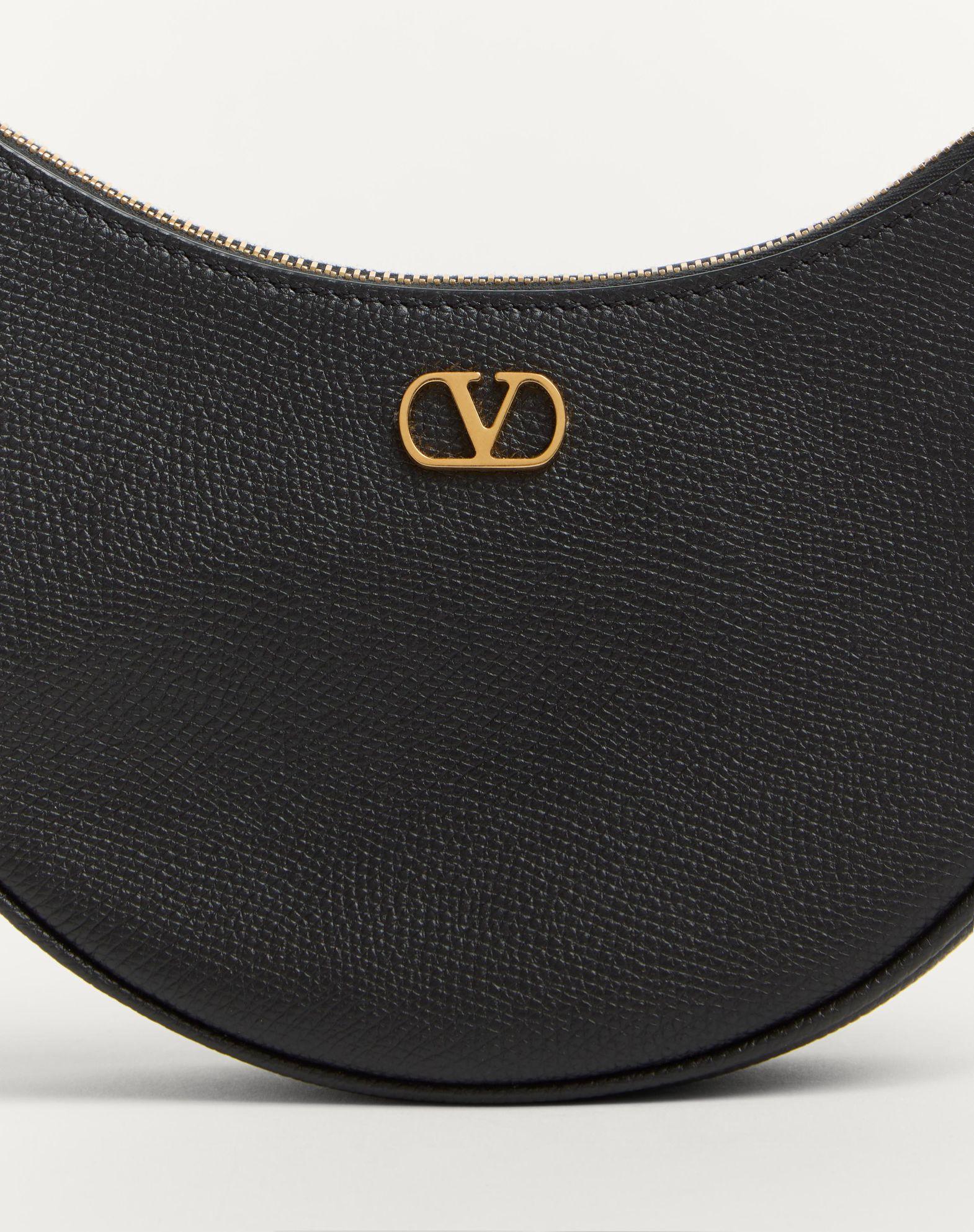 Vlogo Signature Mini Hobo Bag In Grainy Calfskin Product Image