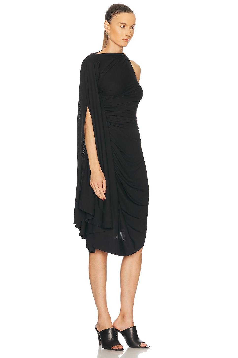 BOTTEGA VENETA Draped Dress In Black Product Image