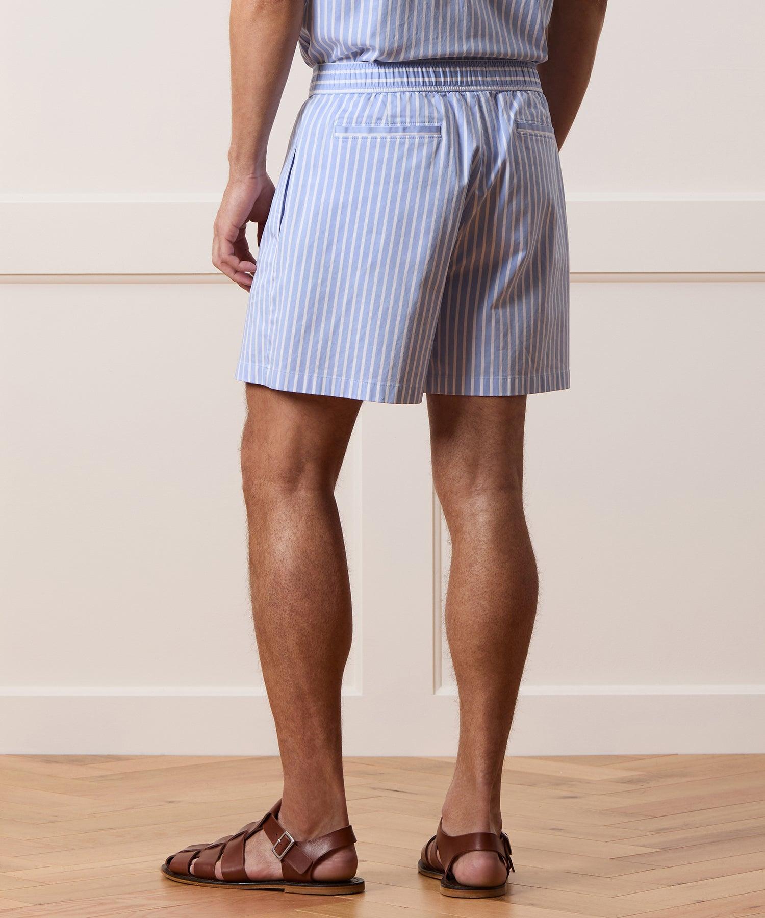 5" Striped Poplin Short Product Image