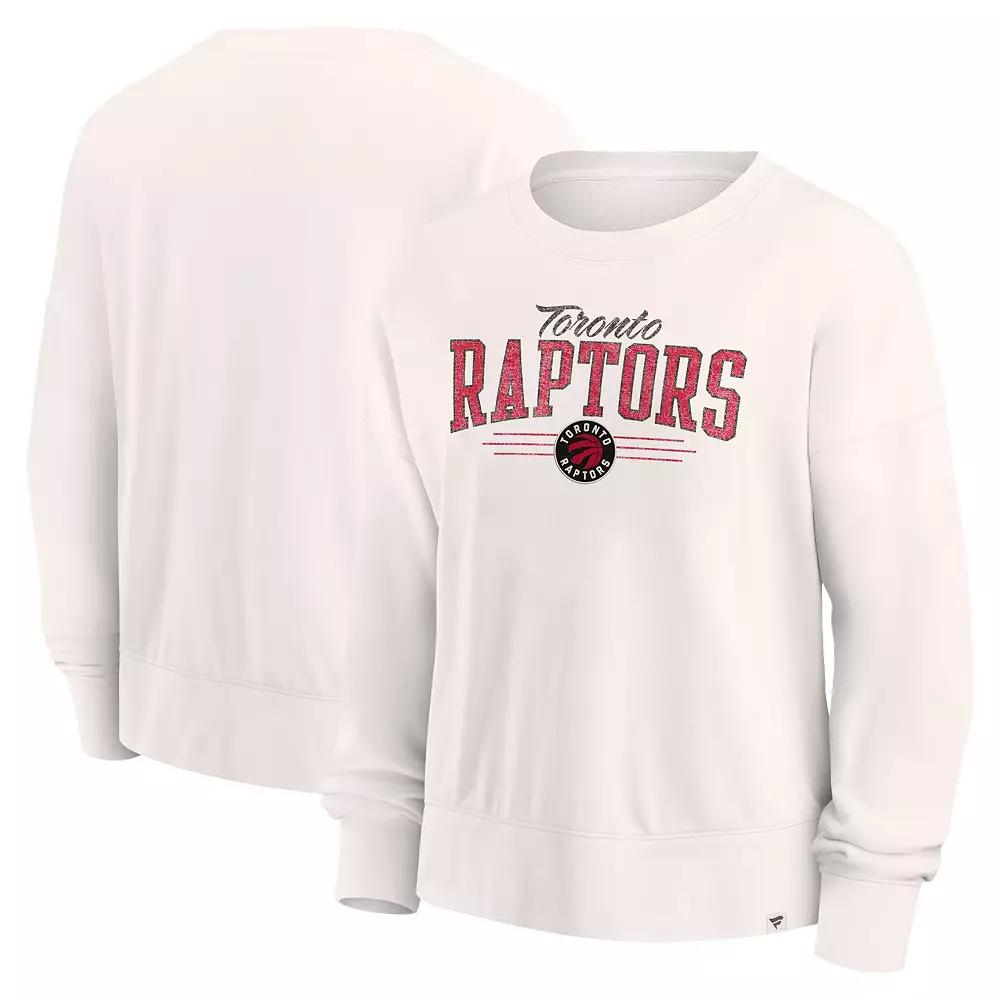Women's Fanatics Cream Toronto Raptors Close the Game Pullover Sweatshirt,  Product Image