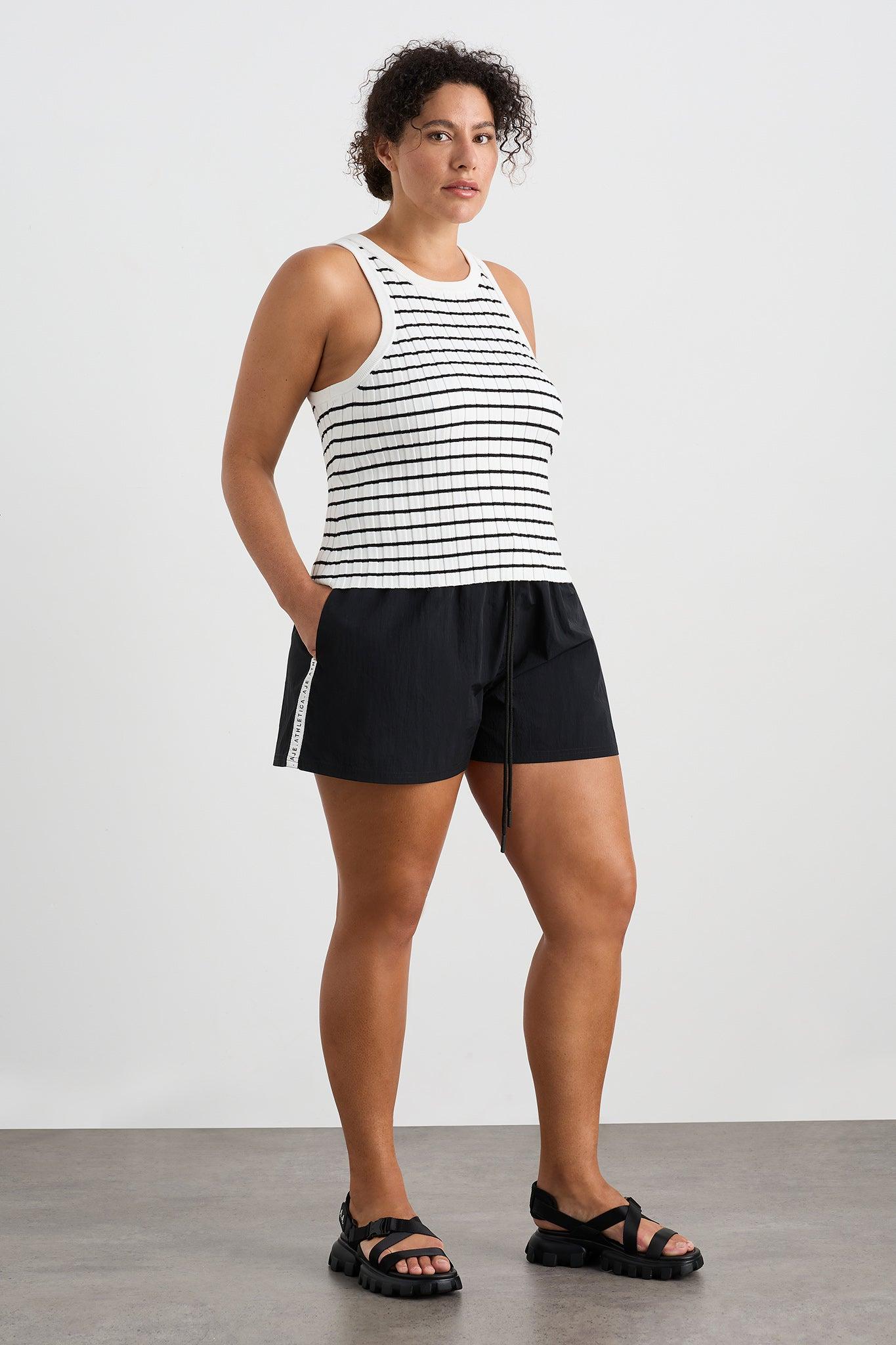Striped Knitted Logo Tank 135 Product Image