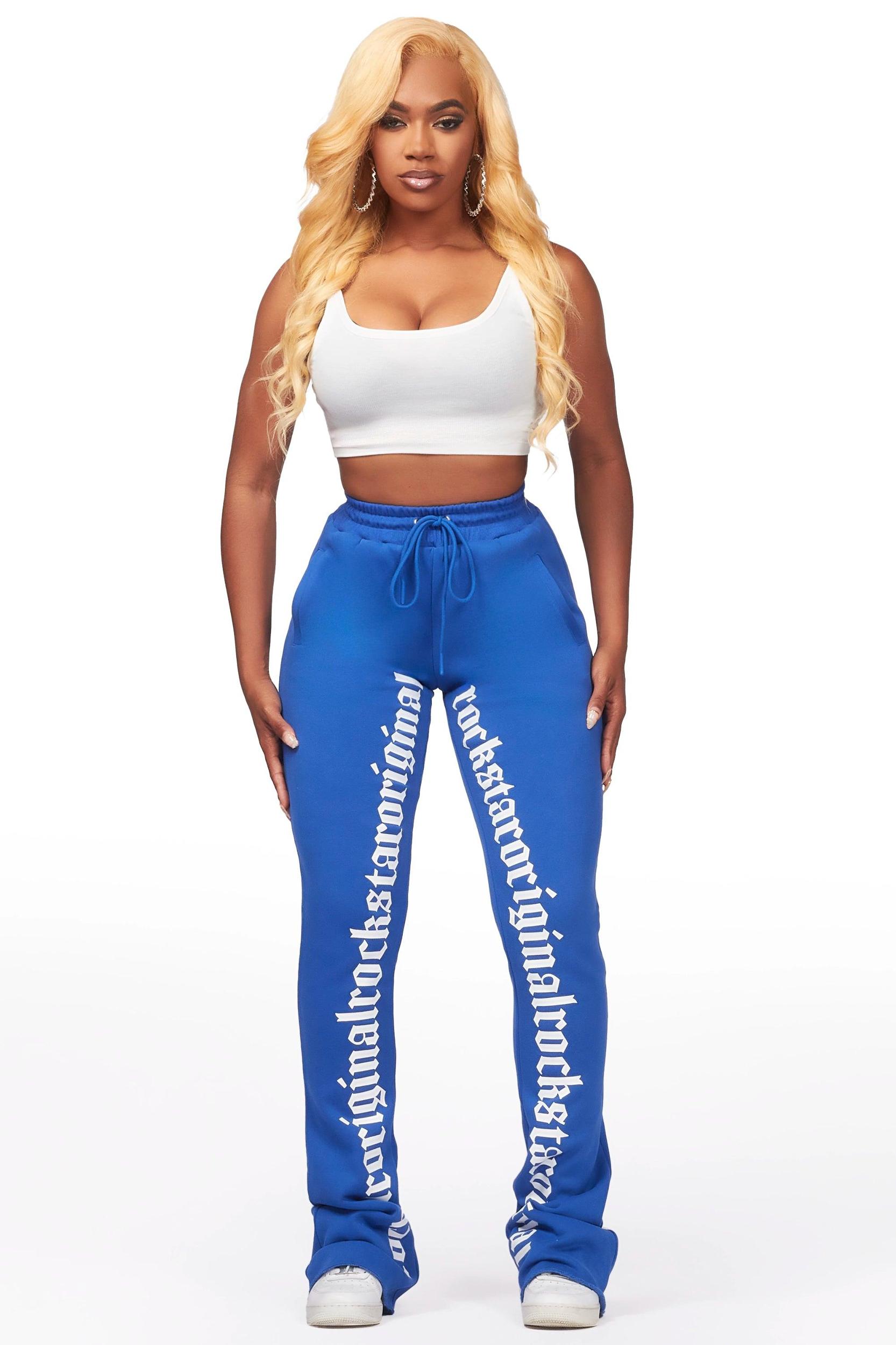 Blakely Royal Blue Super Stacked Pant Female Product Image
