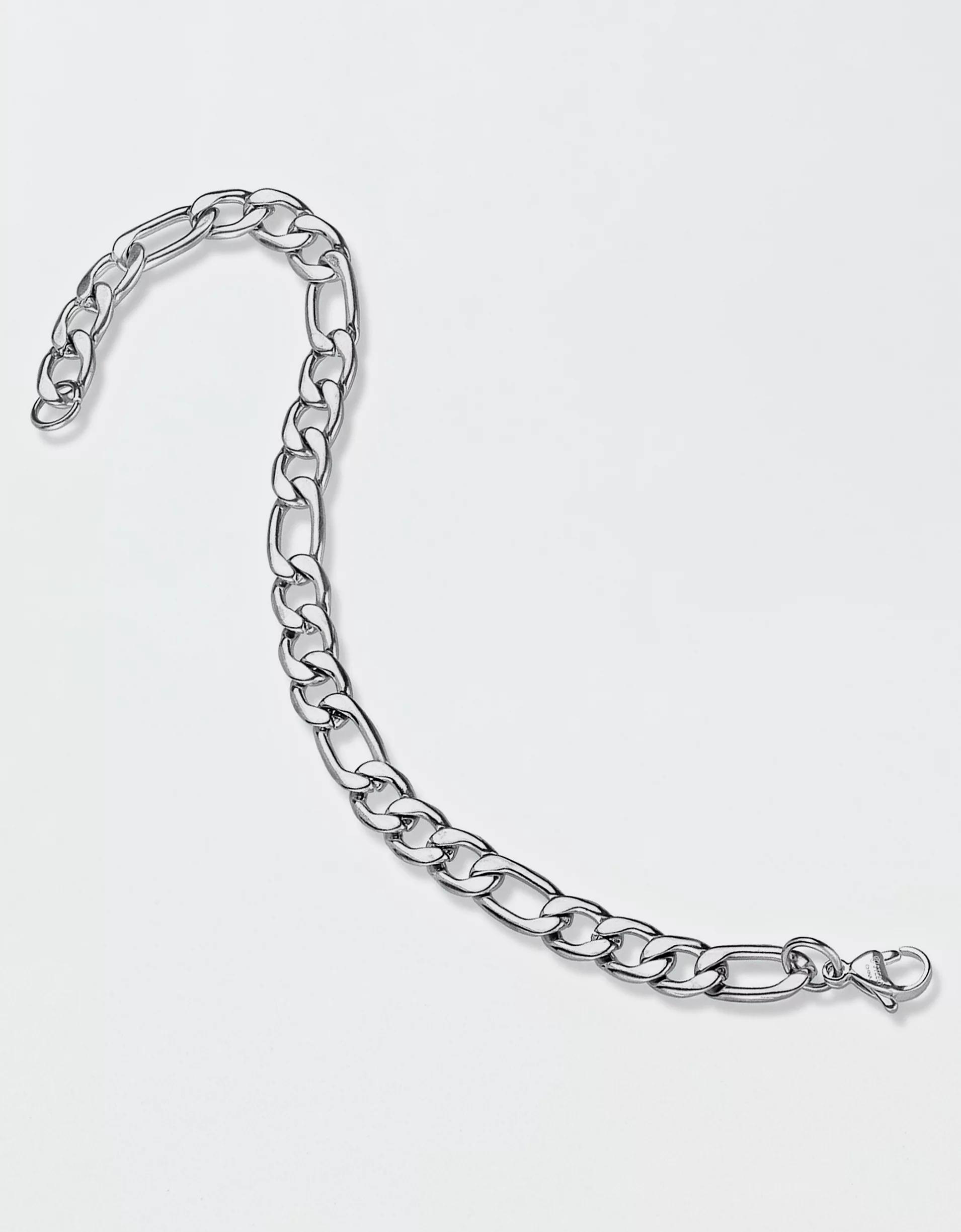 West Coast Jewelry Stainless Steel 8mm Figaro Chain Bracelet Product Image