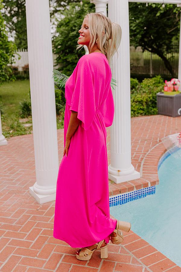 Tulum Vacay Maxi Dress in Fuchsia Product Image