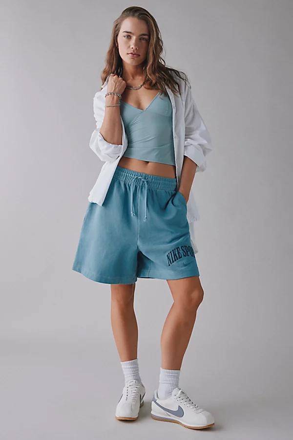 Womens Nike Sportswear Phoenix Fleece High-Waisted French Terry Shorts | HJ1269-006 Product Image