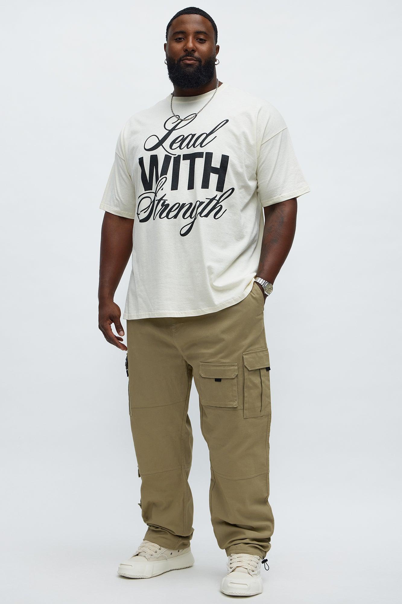 Lead With Strength Short Sleeve Tee - Off White Male Product Image