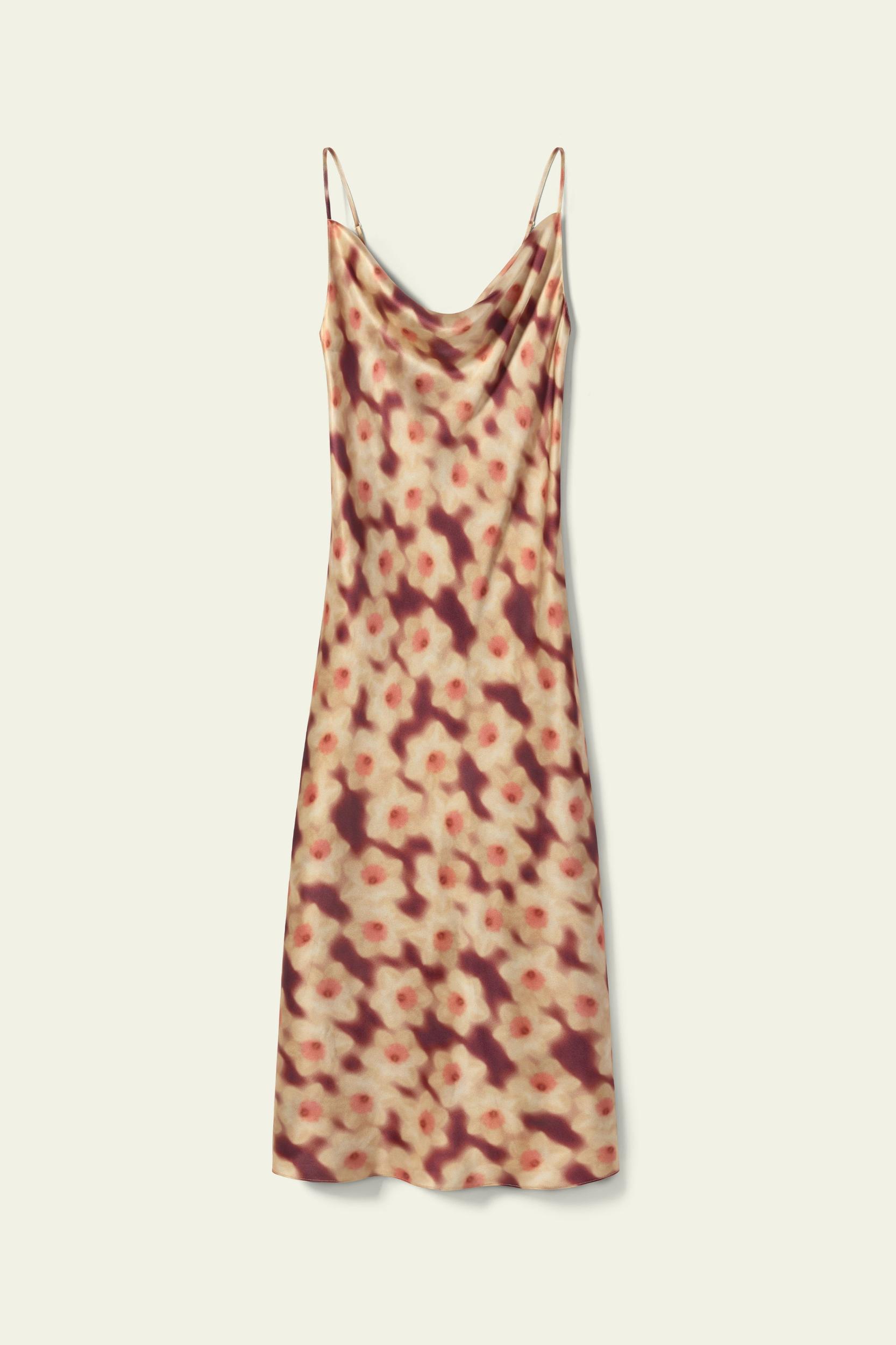 Daffodil Print Slip Dress - Made With Liberty Fabric Product Image