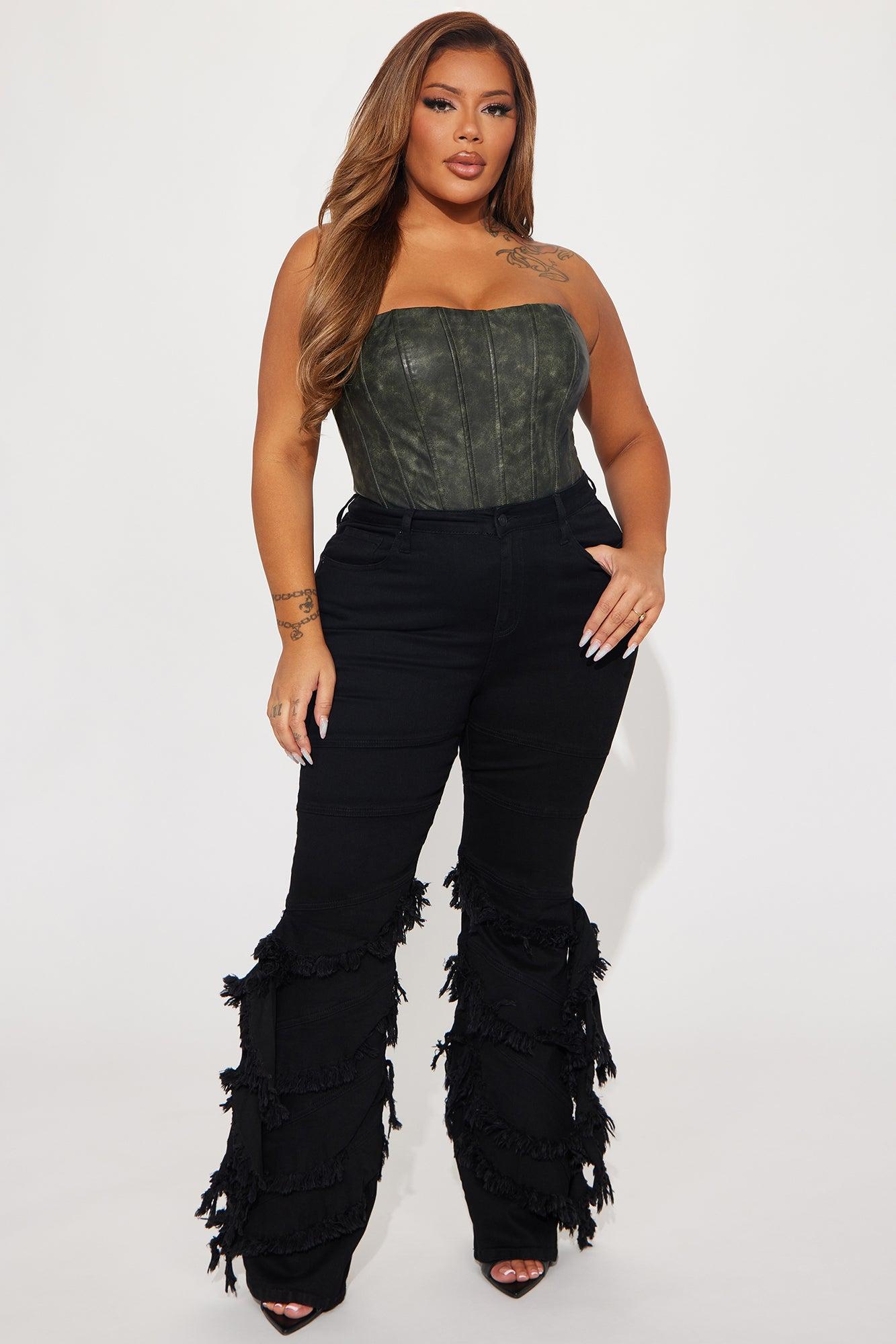 Making A Connection Stretch Bootcut Jeans - Black Product Image