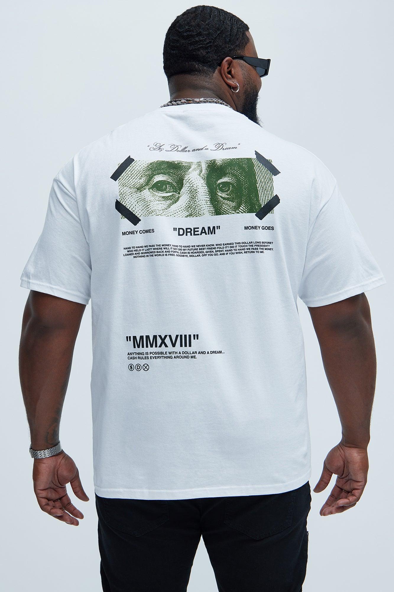 A Dollar And A Dream Short Sleeve Tee - White Product Image