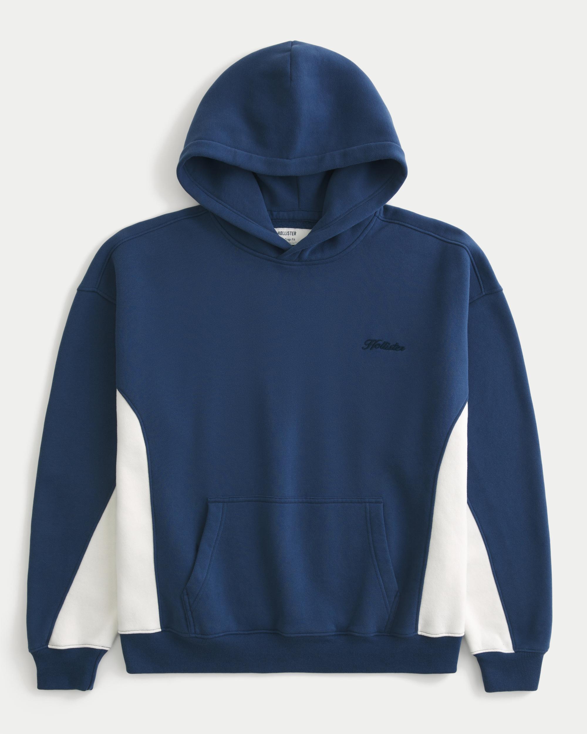 Boxy Crop Snakeskin Print Logo Hoodie Product Image