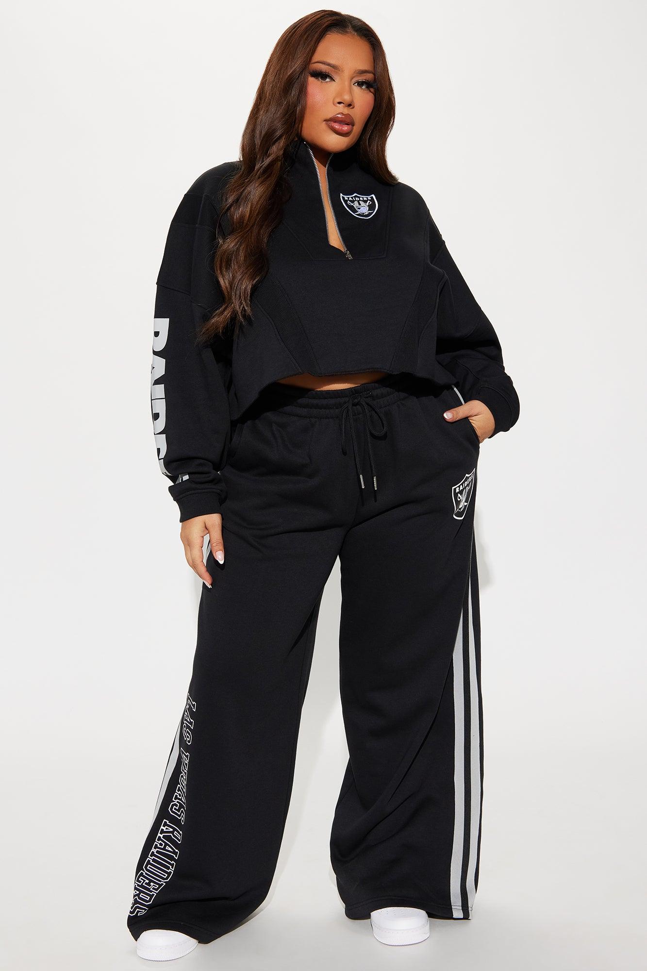 Raiders Second Half Come-Back Wide Leg Pant - Black Female Product Image