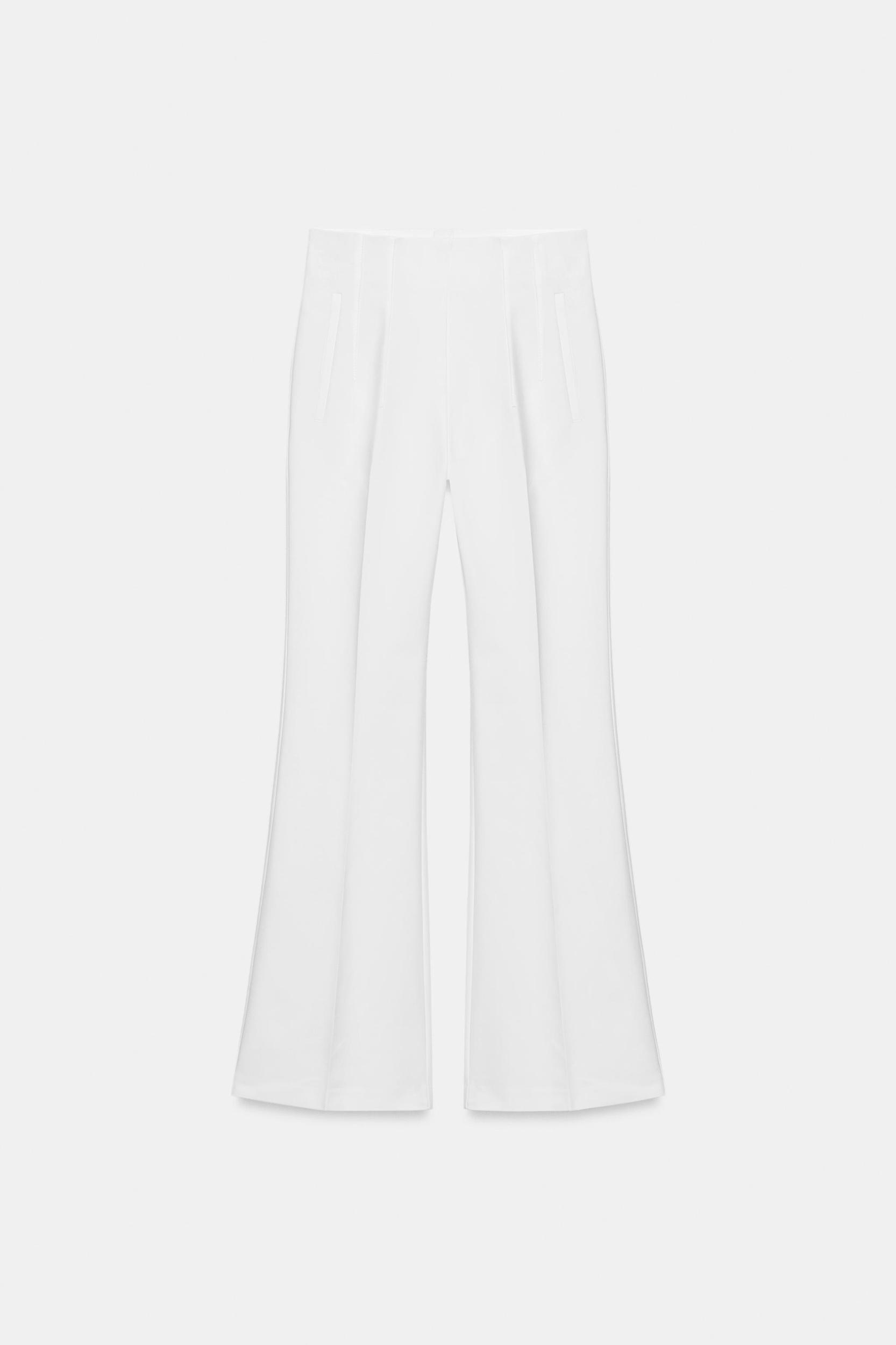 HIGH-WAISTED PANTS WITH BACK ZIP Product Image