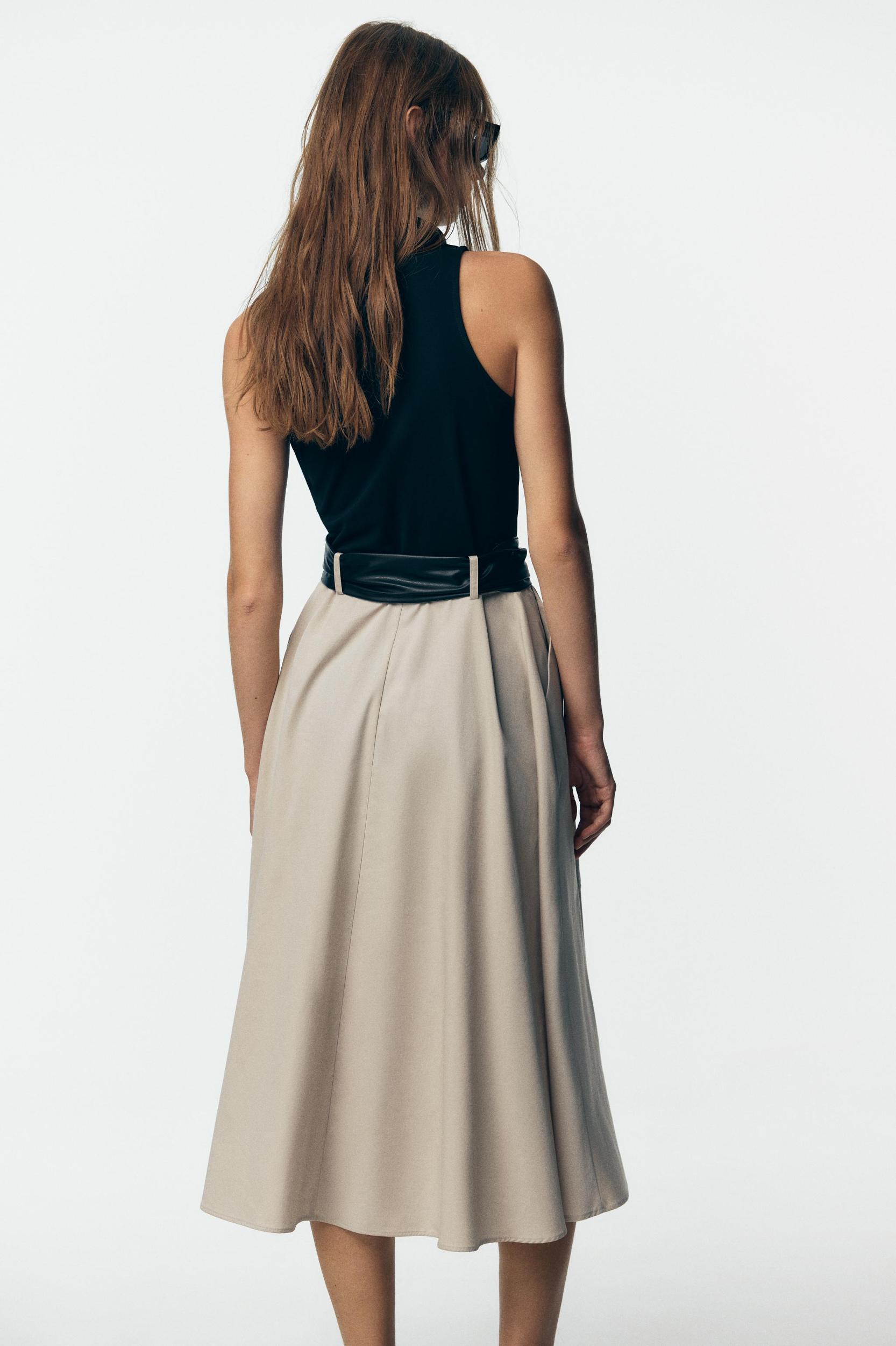 COMBINATION BELTED DRESS Product Image