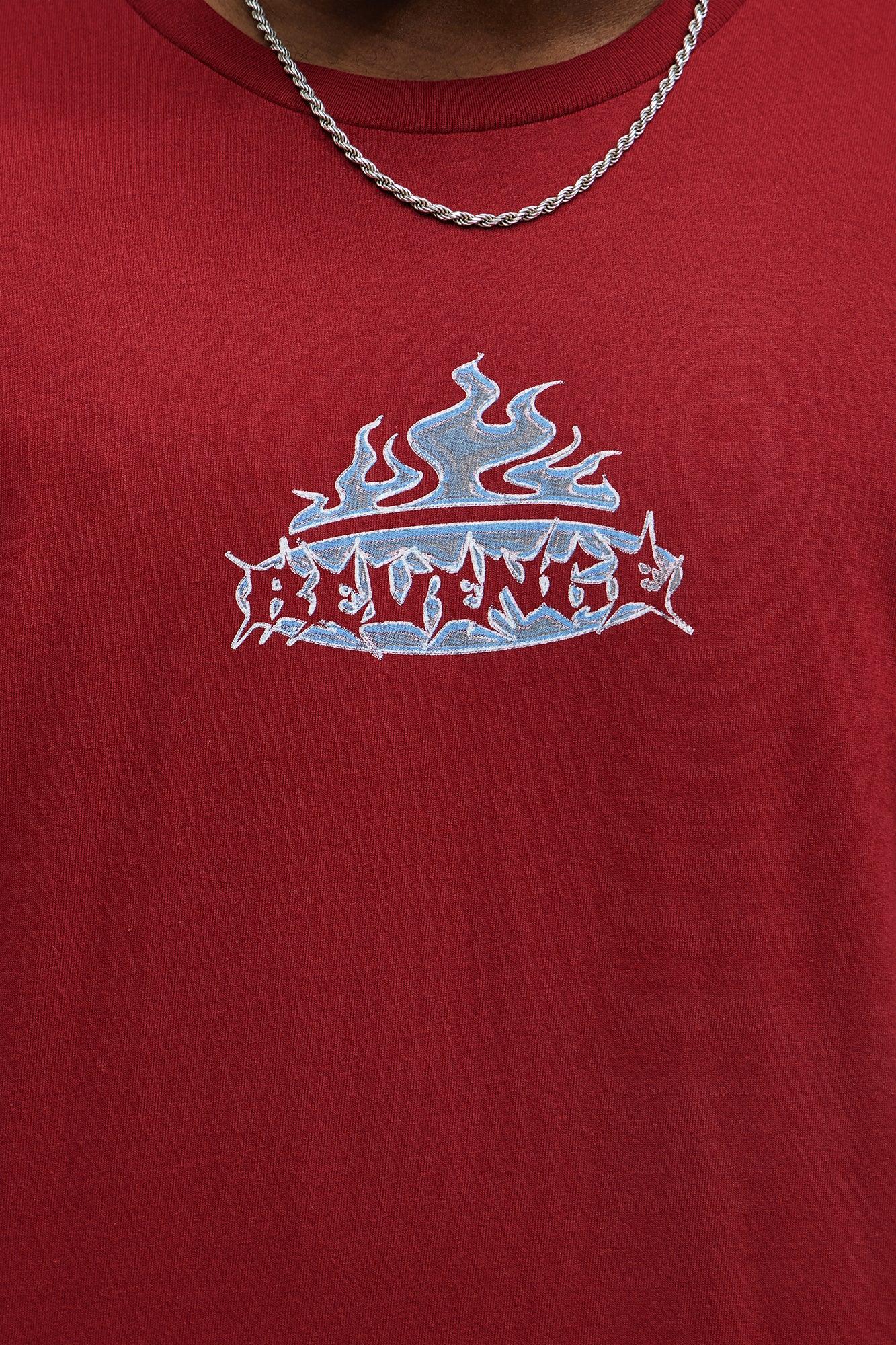 Vengeance Runs Deep Short Sleeve Tee - Red Male Product Image