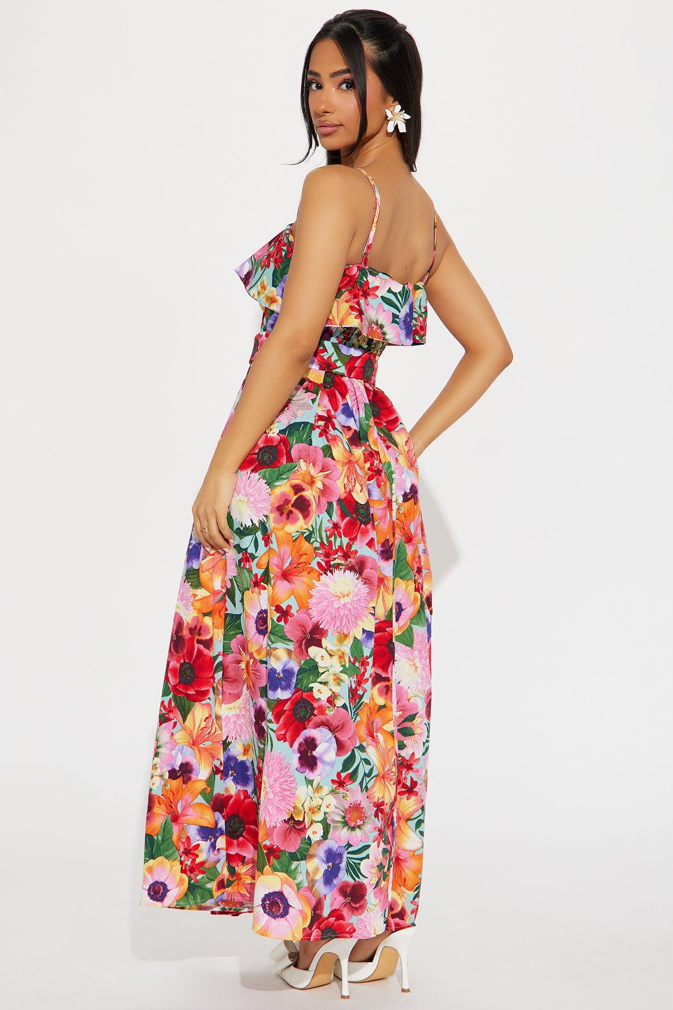 Coral Mirage Maxi Dress - Multi Color Product Image
