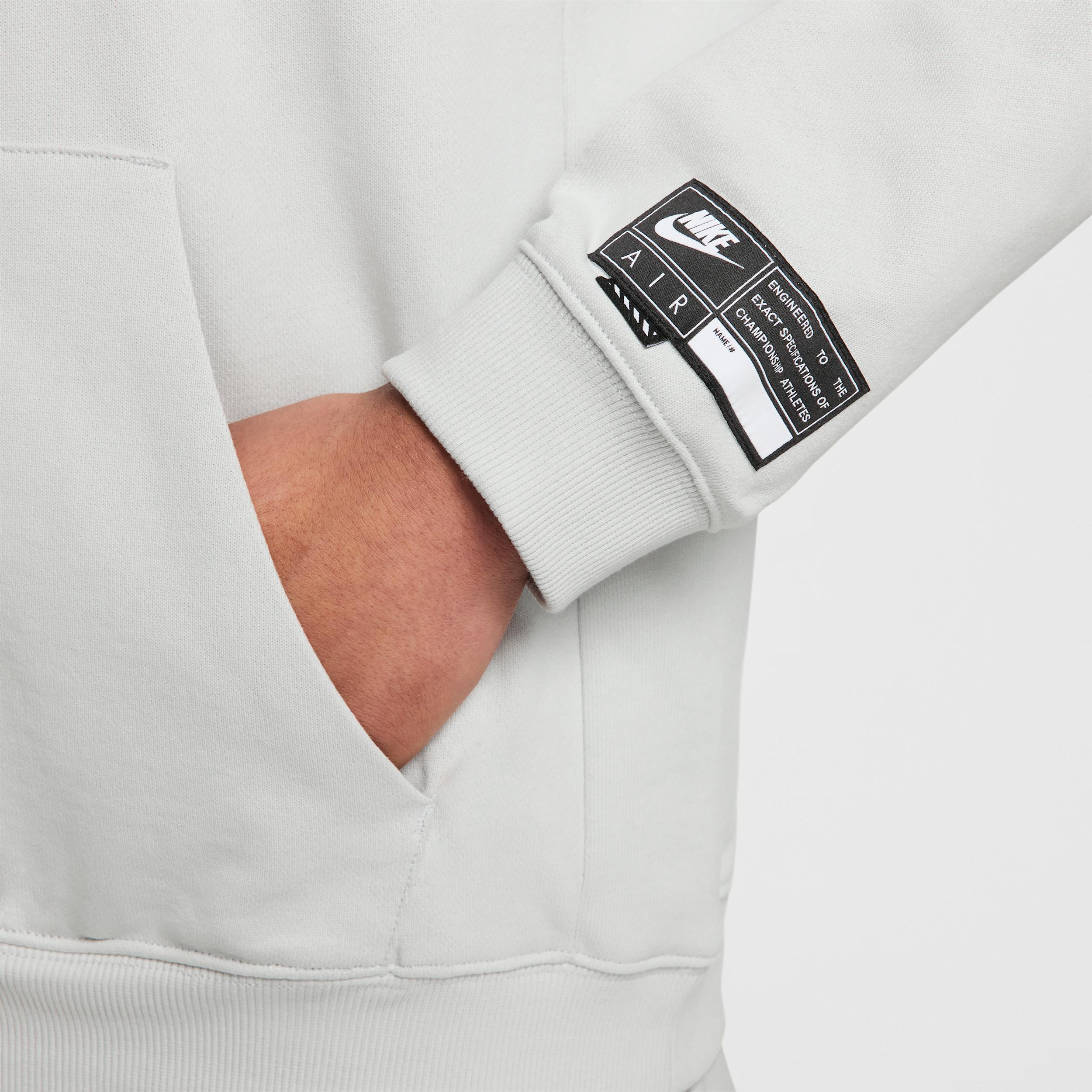 Nike Mens Nike Air Fleece Full Zip Hoodie BB - Mens Photon Dust/Light Smoke Grey Product Image