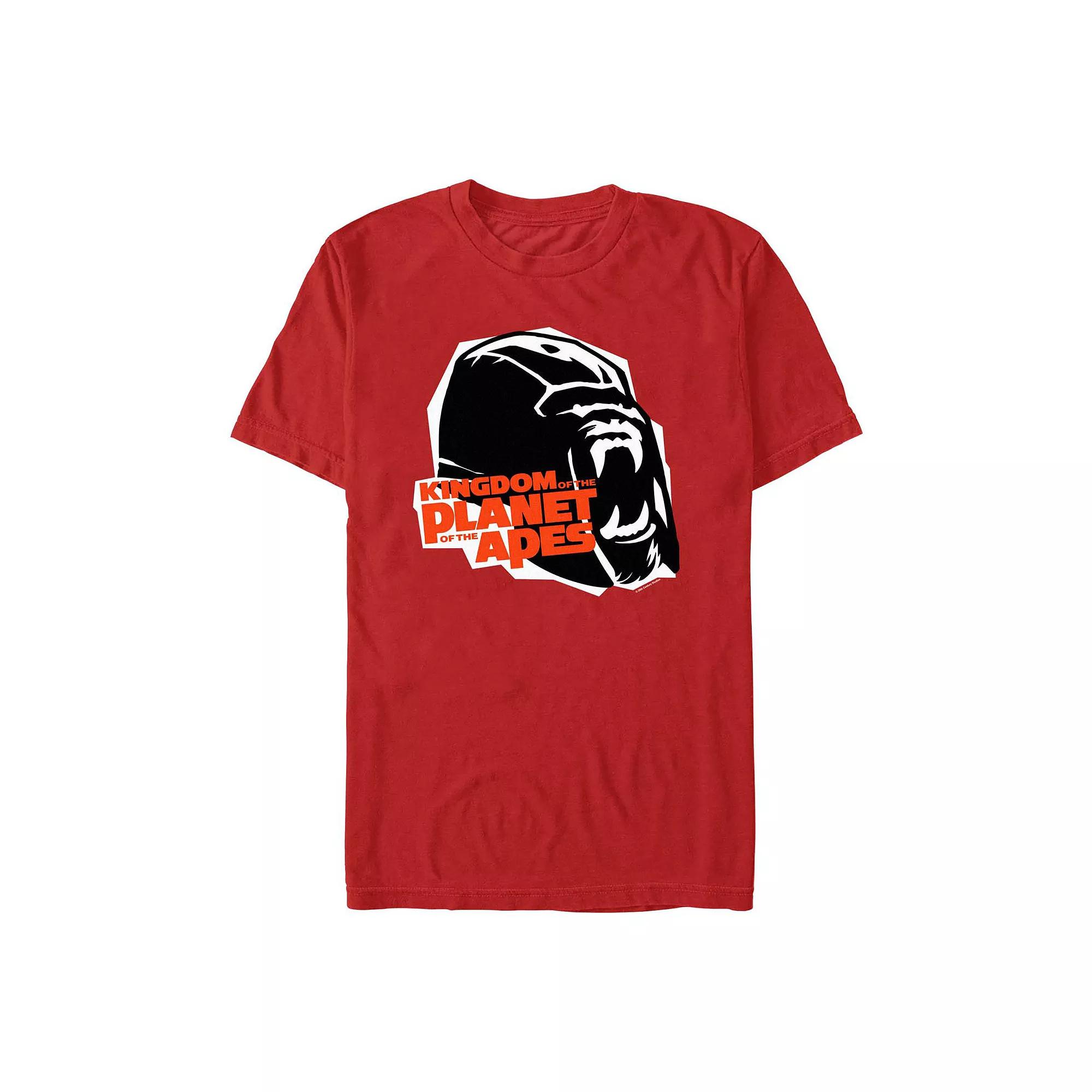 Men's Kingdom Of The Planet Of The Apes Gorilla Head Graphic Tee,  Product Image