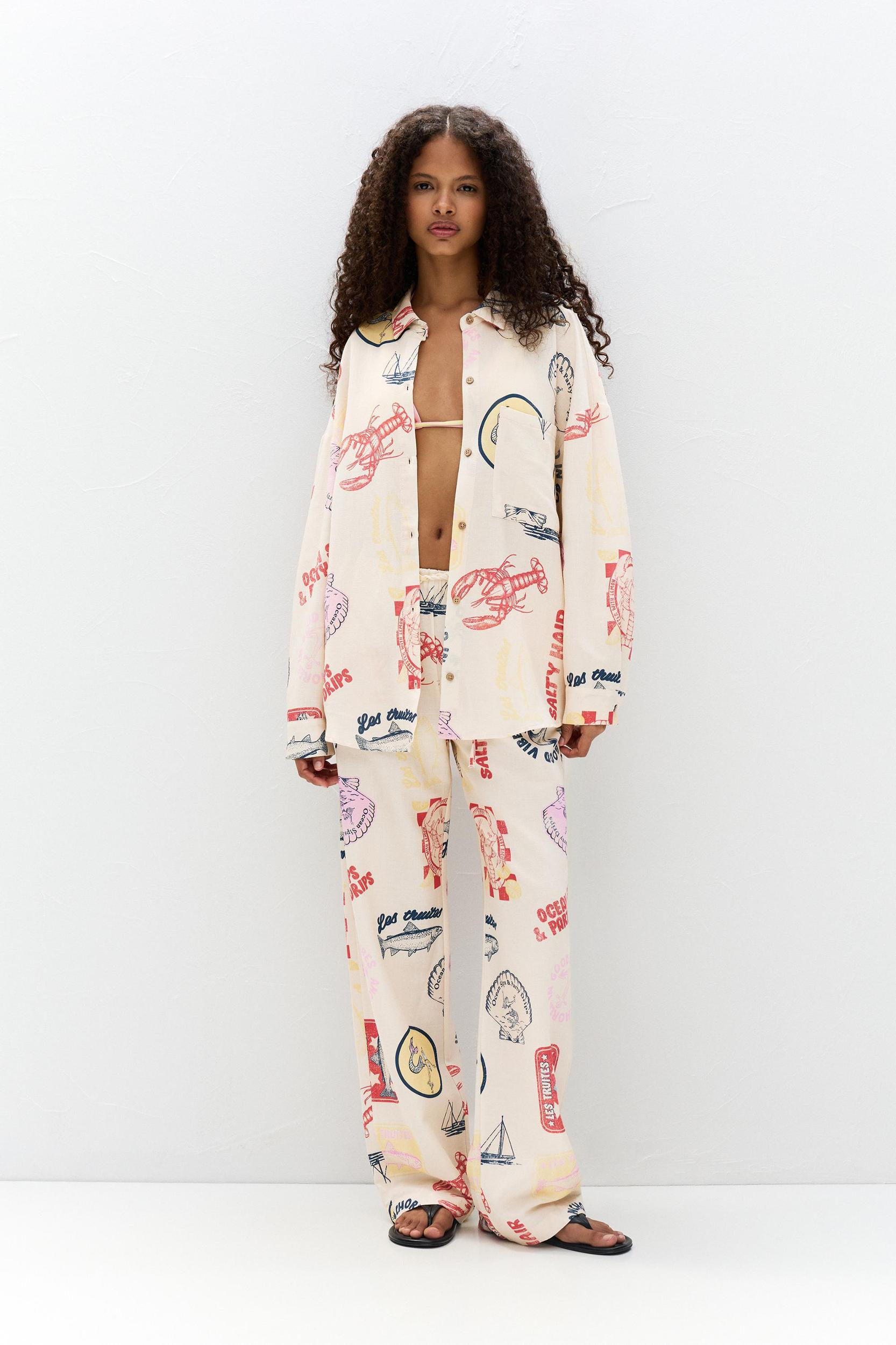 Printed long sleeve shirt Product Image