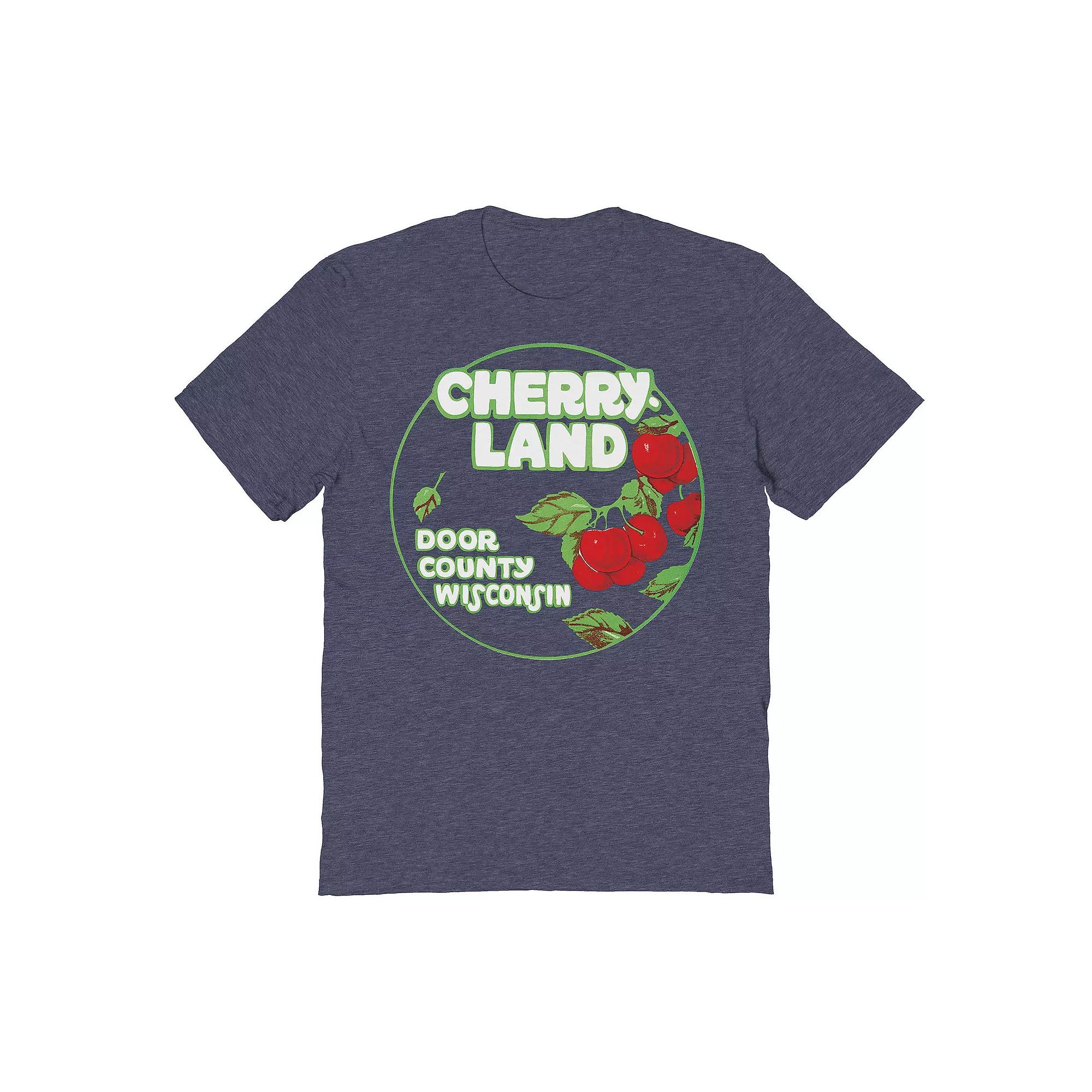 Men's Cherry Land Wisconsin Graphic Tee,  Product Image