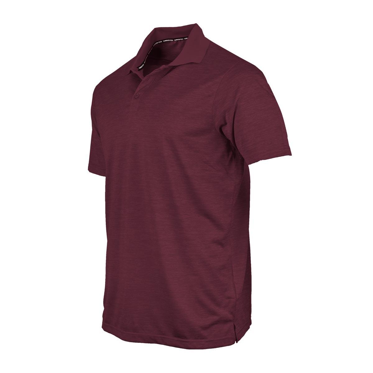 London Fog Men's Poly Textured Space Dye Polo Product Image