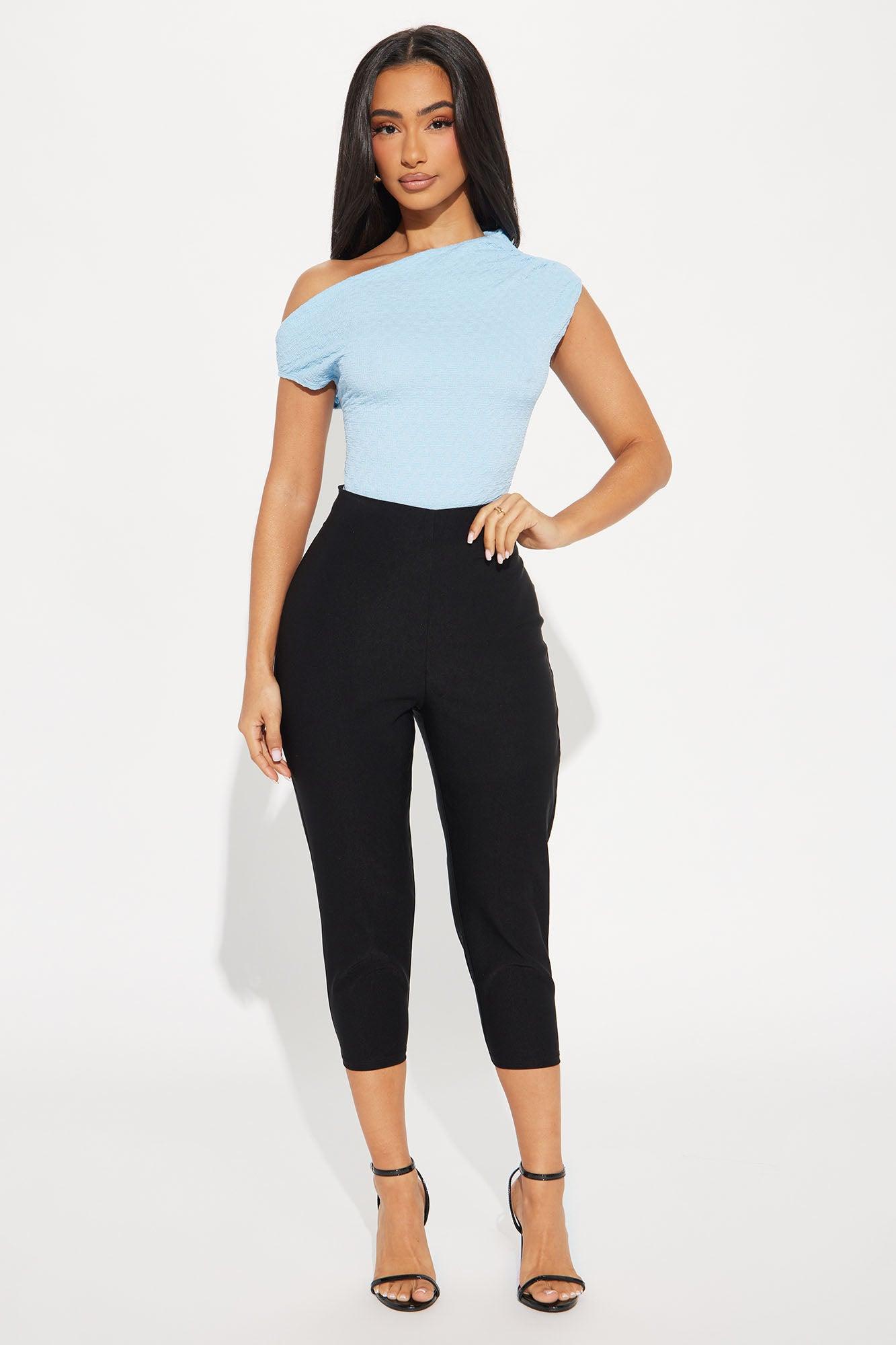 Drea Off Shoulder Top - Blue Product Image