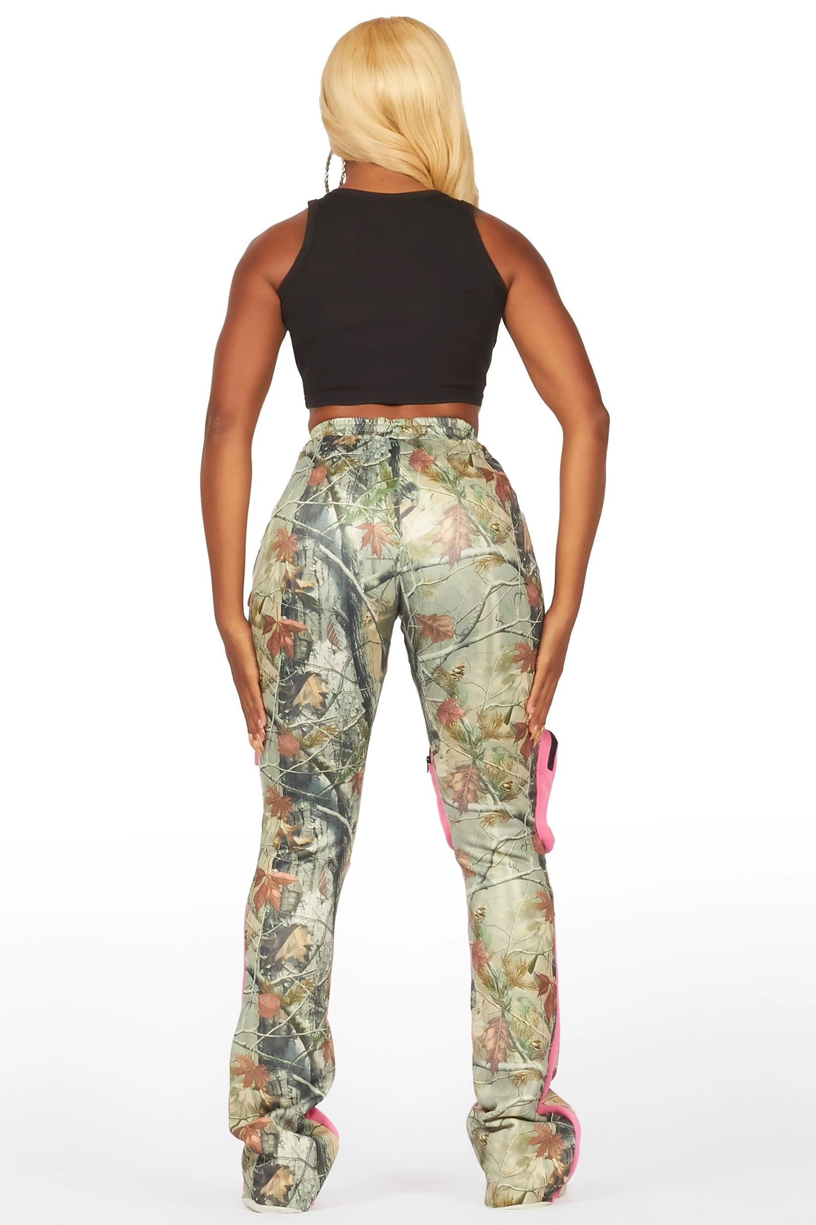 Norika Tree Camo Stacked Track Pant Female Product Image