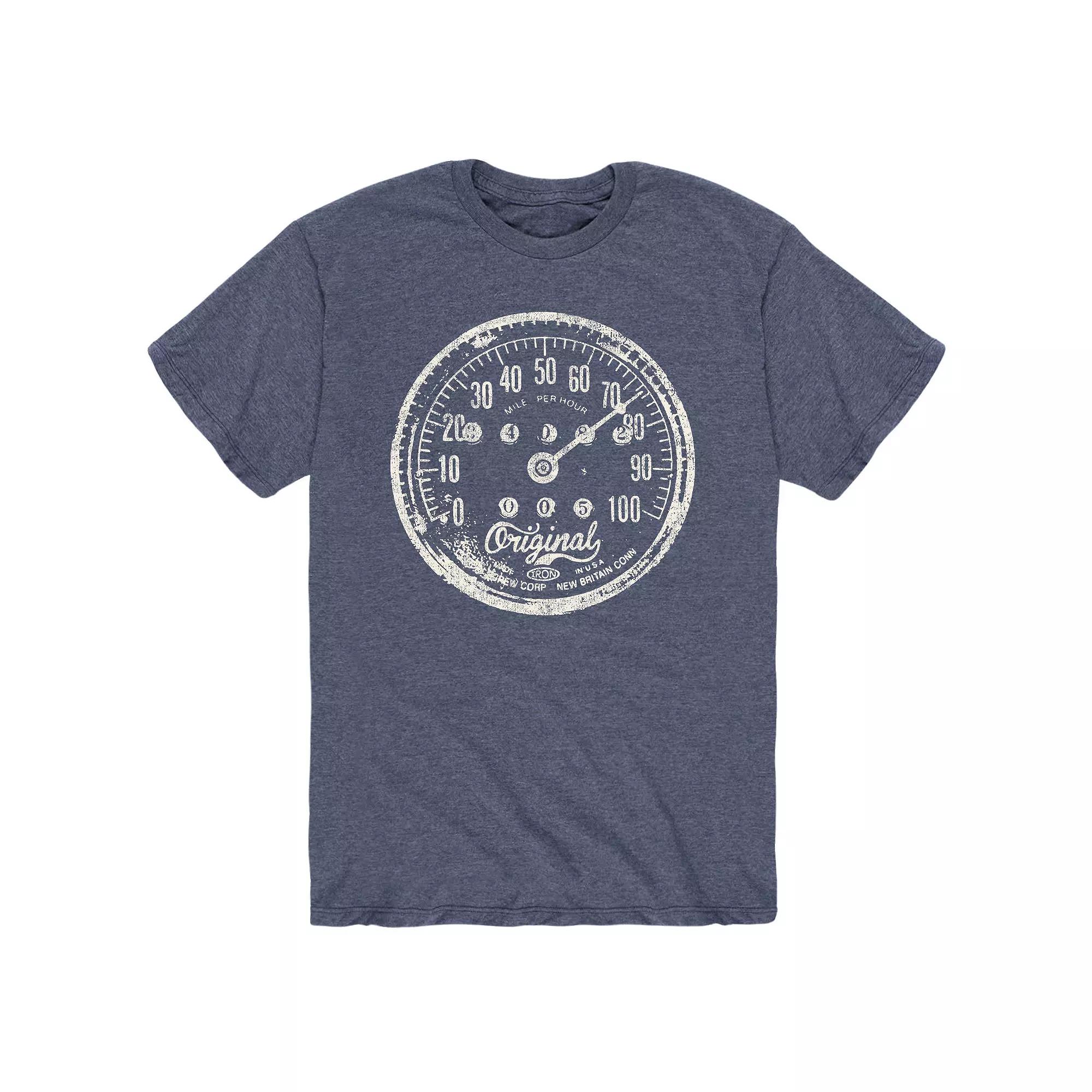 Men's Vintage Motorcycle Speedometer Tee,  Product Image