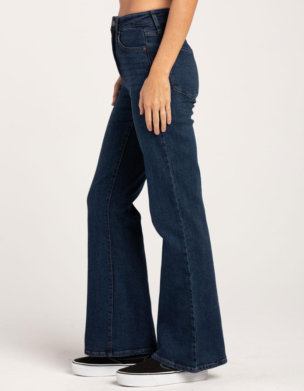 RSQ Womens High Rise Flare Jeans - DARK WASH Product Image